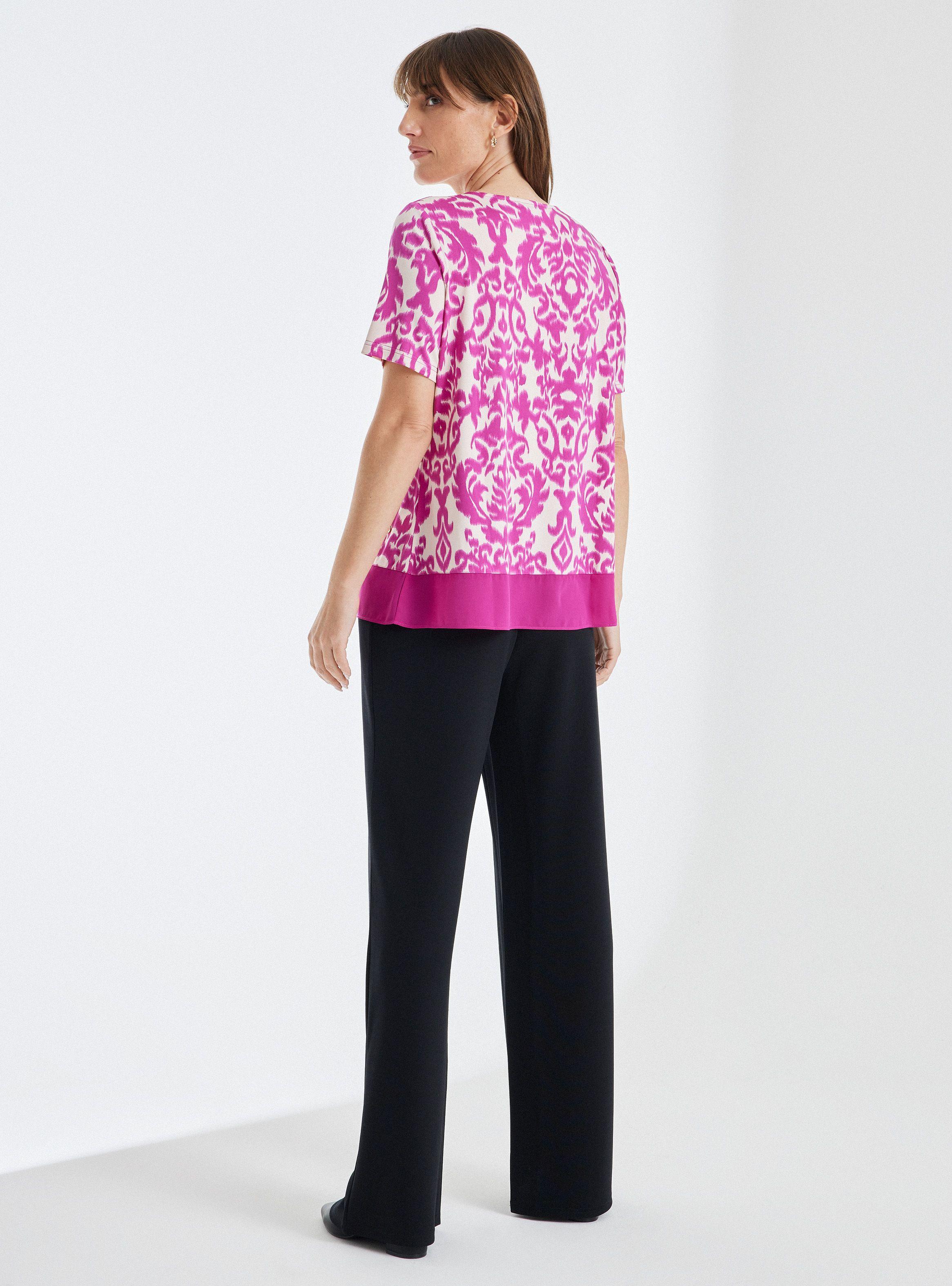 Polera Estampada Argollas Metálicas En Escote-5