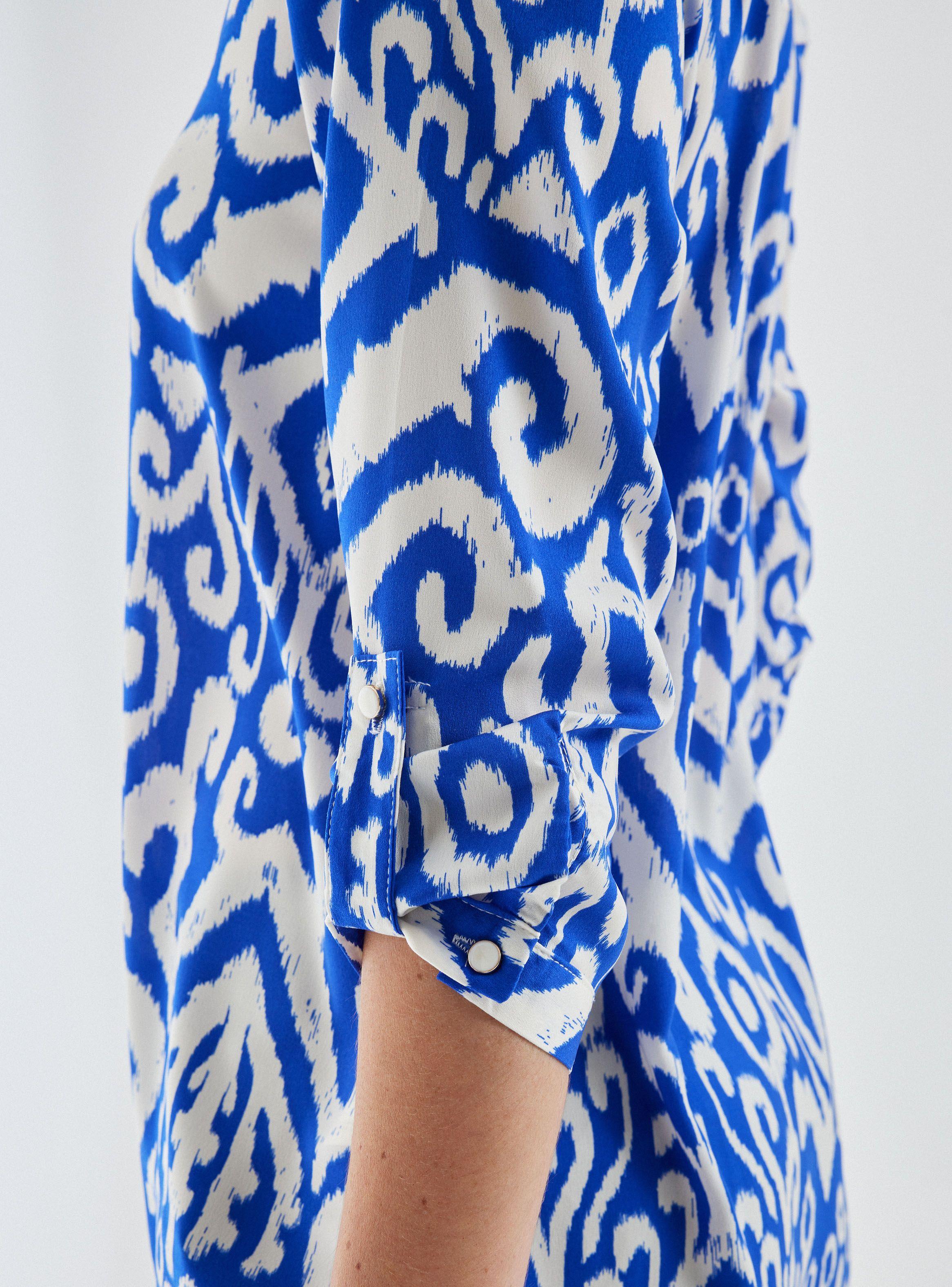 Blusa Estampada Manga con Roll Up-3