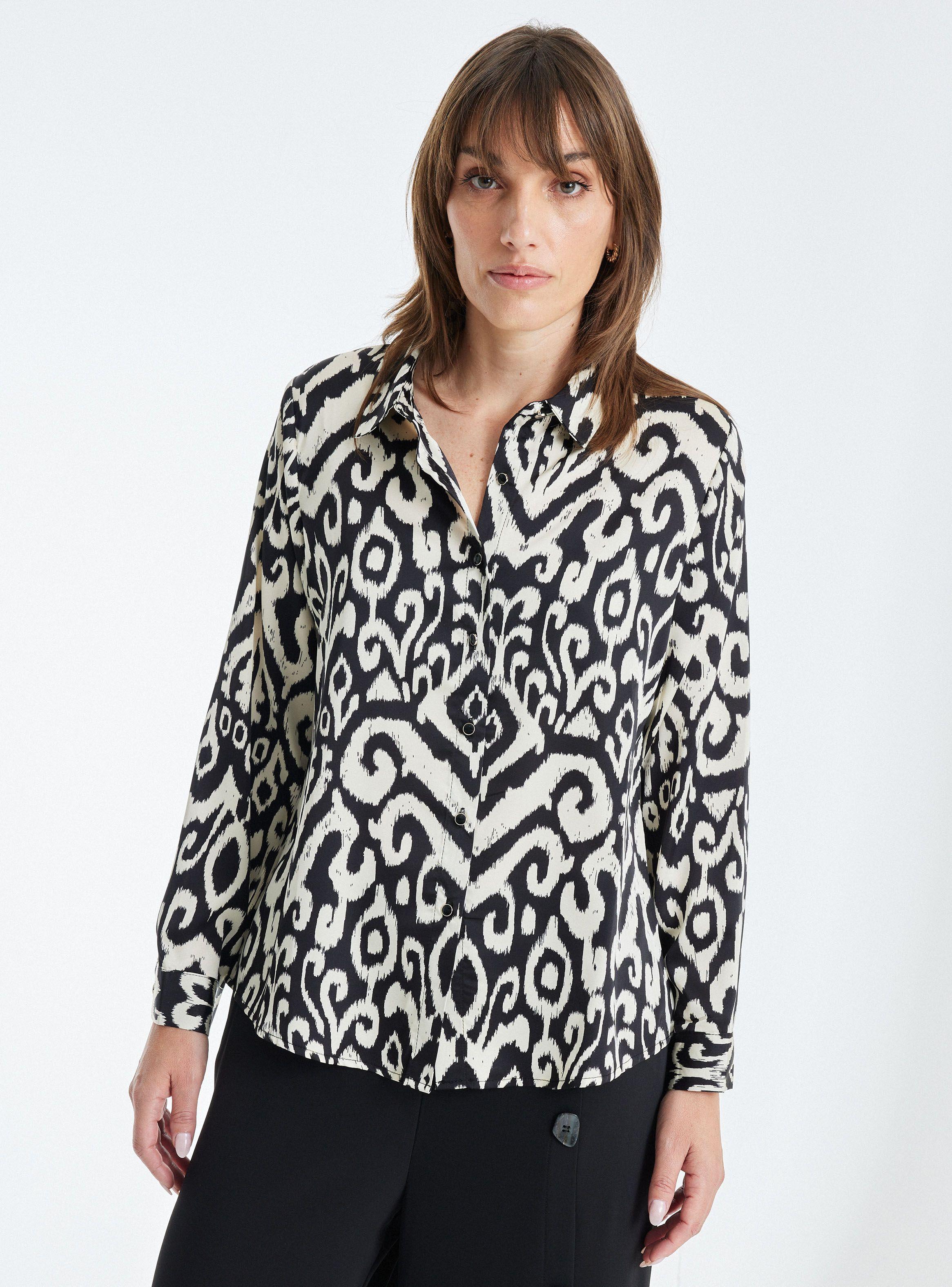Blusa Estampada Modelo Clásico-0