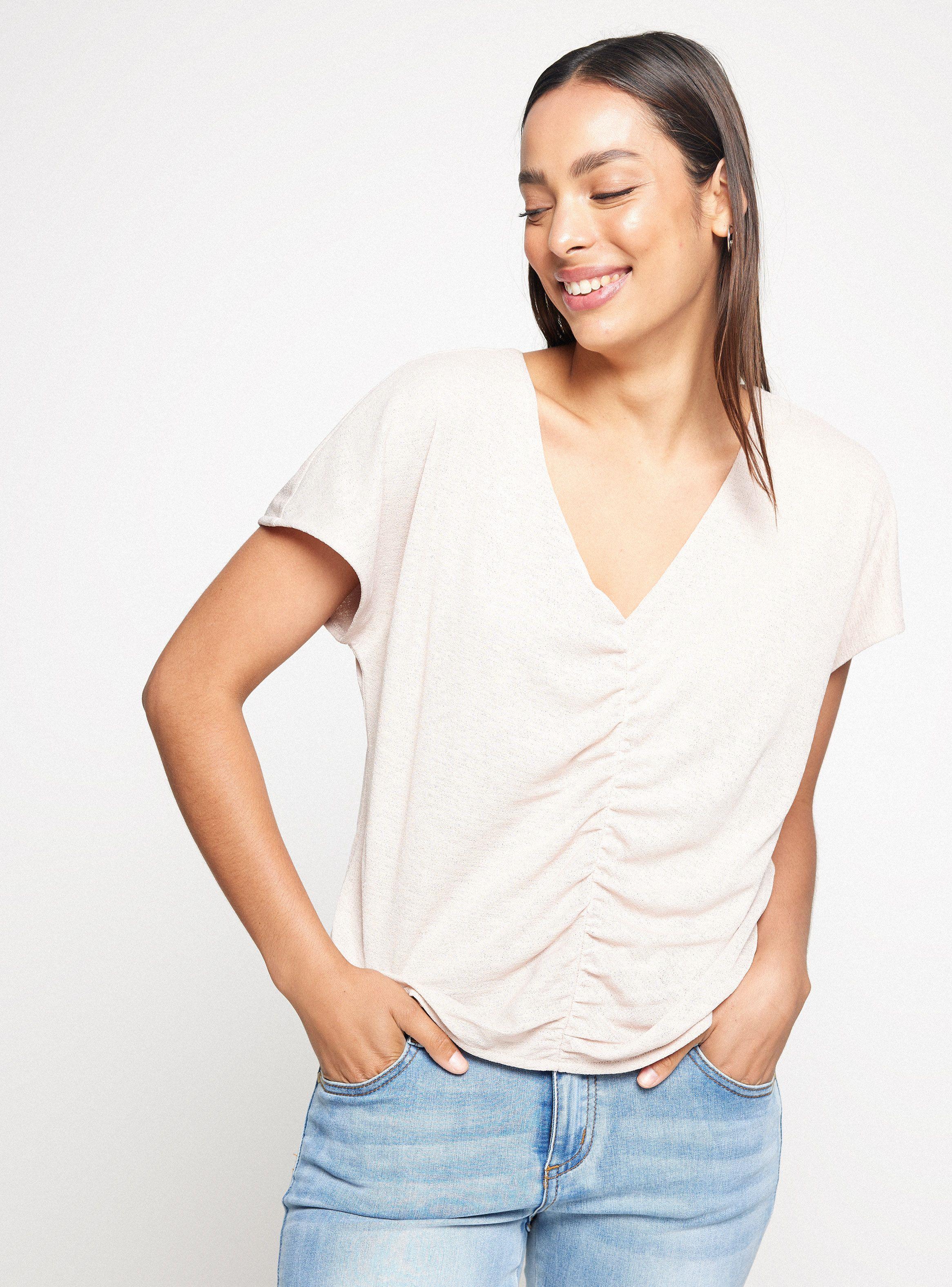 Polera Estampada Con Nudo Frontal-0