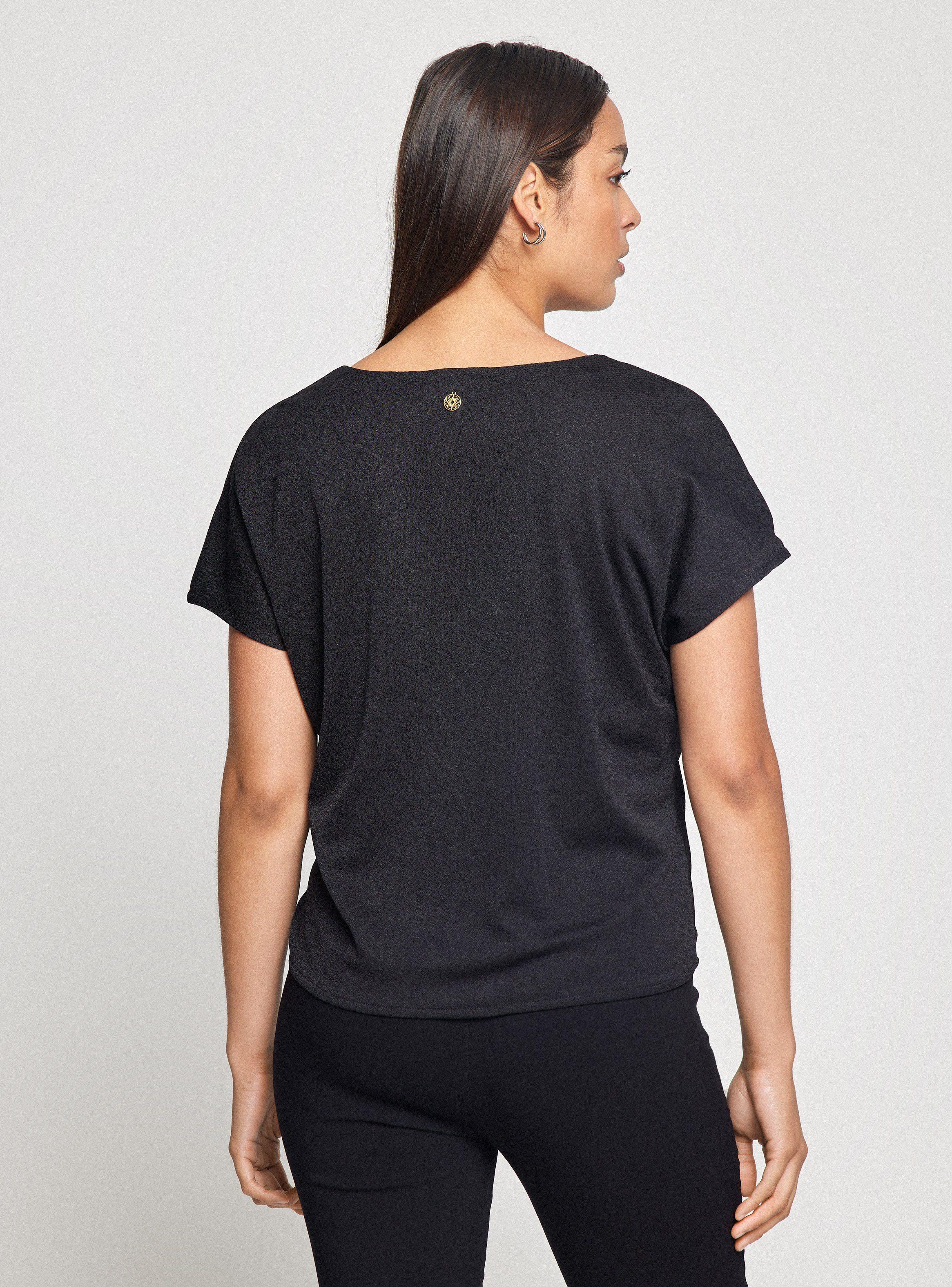 Polera Estampada Con Nudo Frontal-1