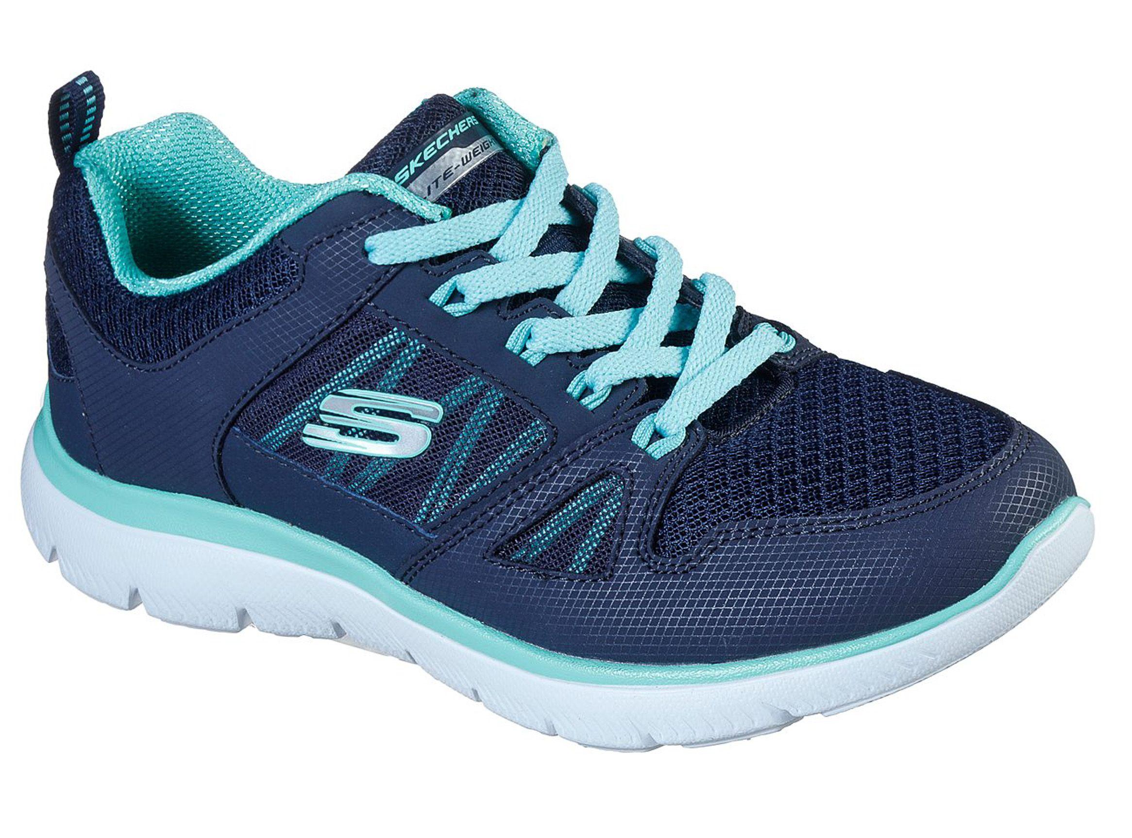 Zapatilla Urbana Skechers Mujer Summits - New World Azul-1