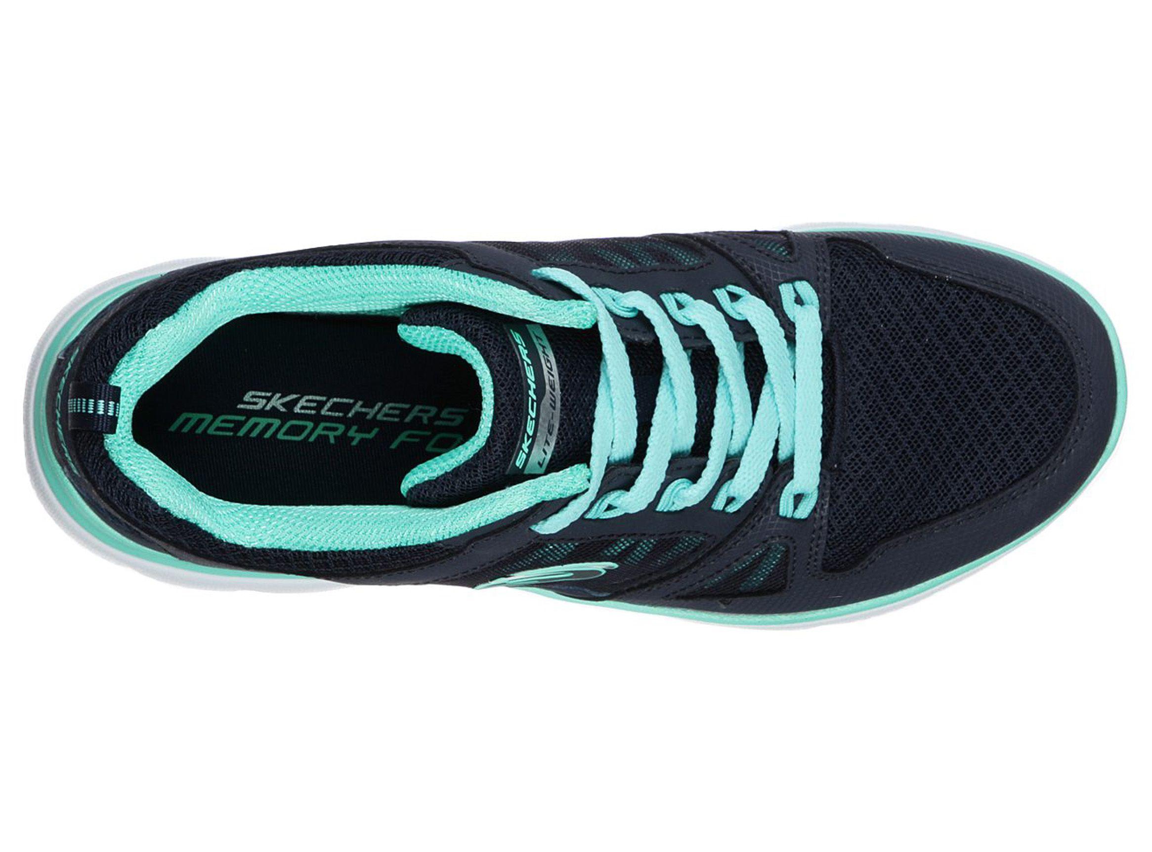 Zapatilla Urbana Skechers Mujer Summits - New World Azul-2
