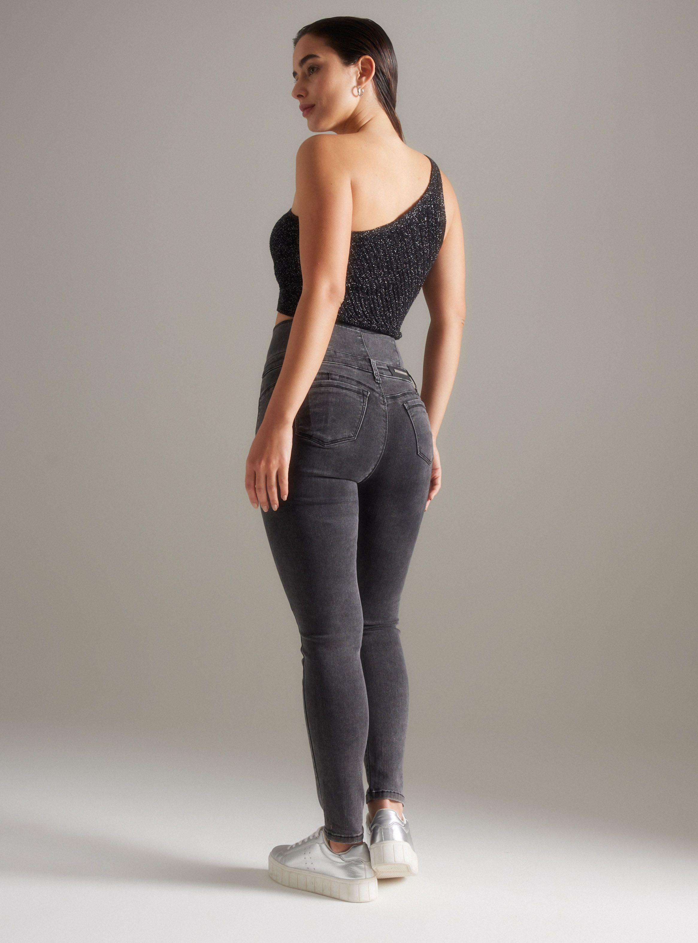Polera One Shoulder Tejido Lurex Calado-5
