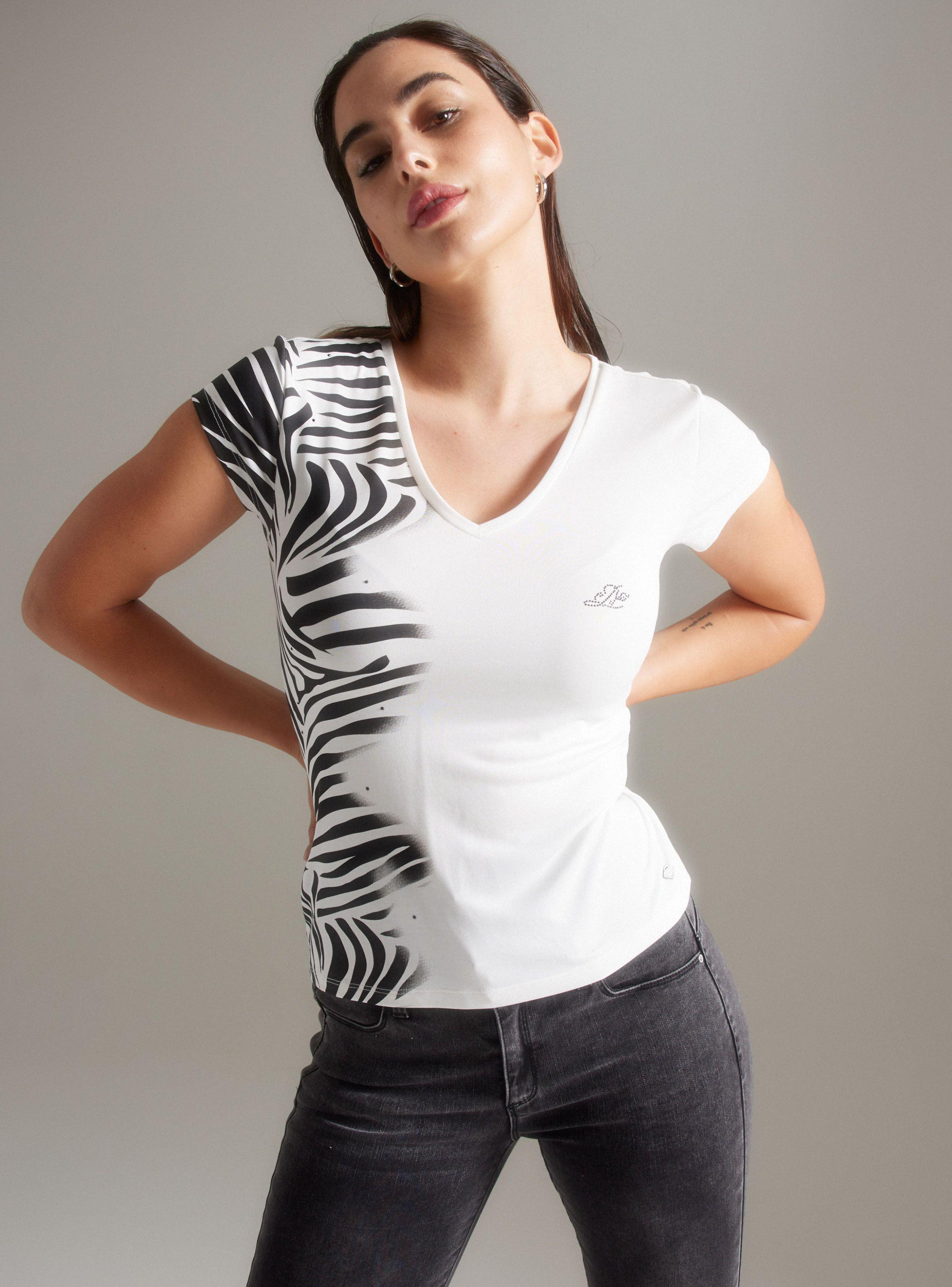 Polera Básica Cuello V Modal-0