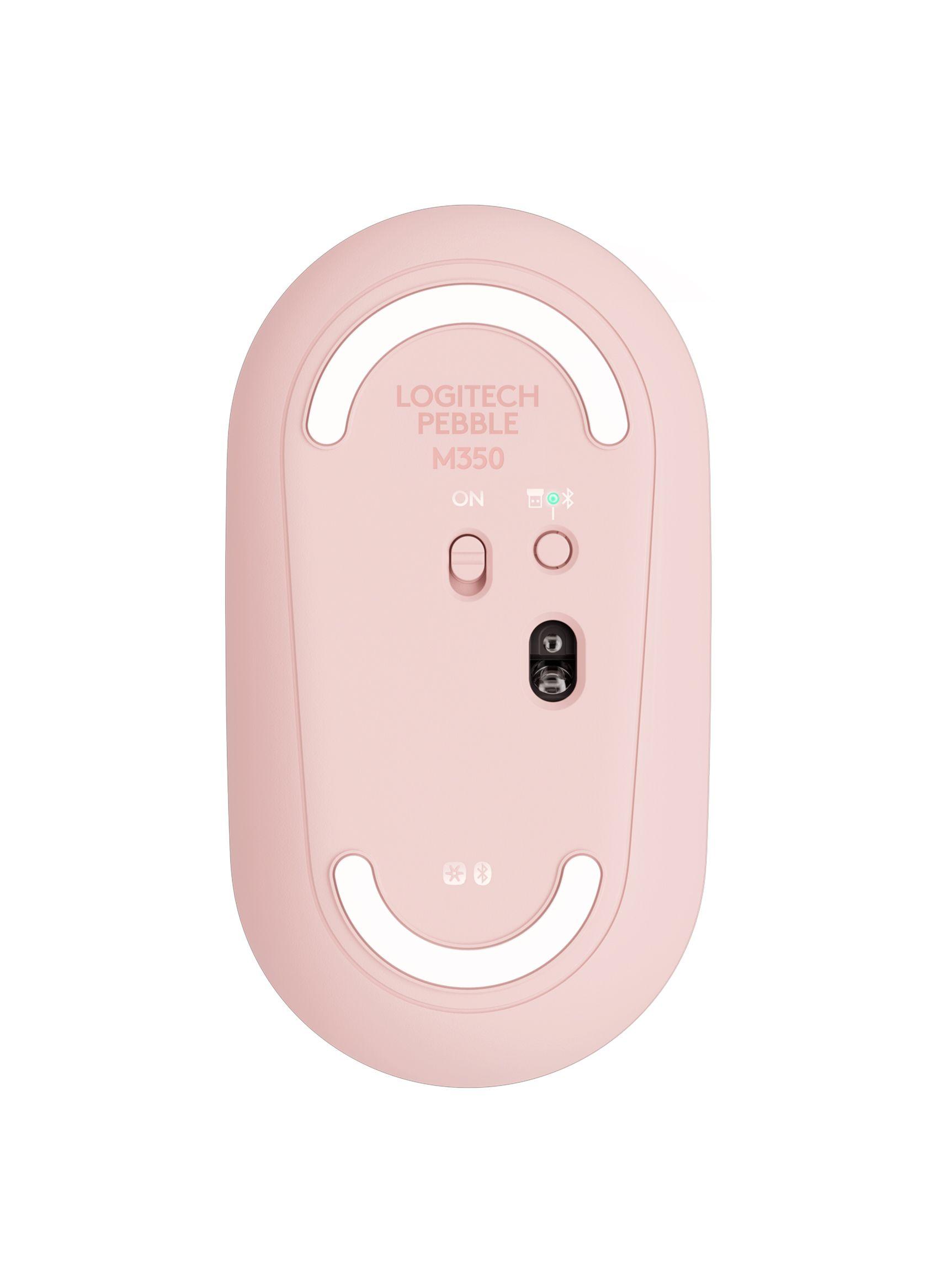 Mouse Inalámbrico Logitech Pebble M350 Rose-3