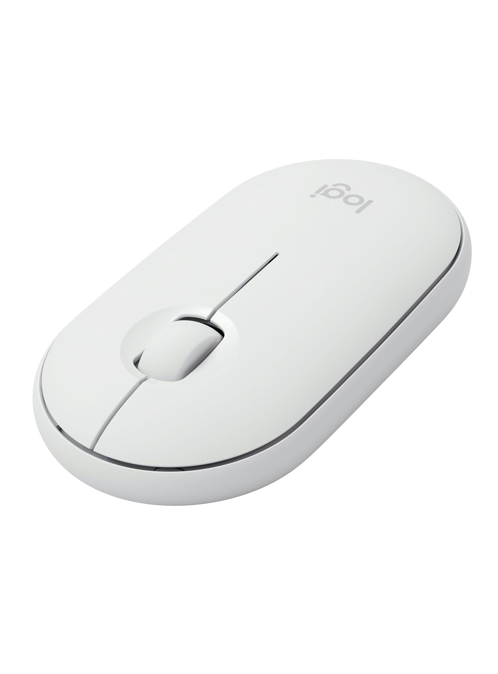 Mouse Logitech Inalámbrico Pebble M350 Offwhite-4