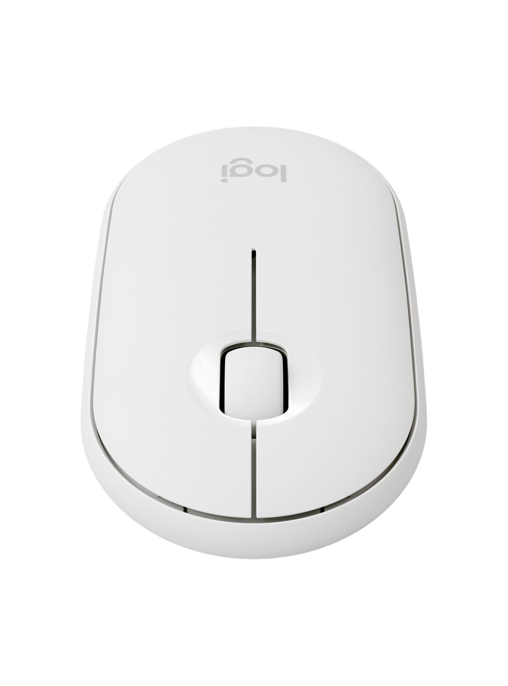 Mouse Logitech Inalámbrico Pebble M350 Offwhite-1