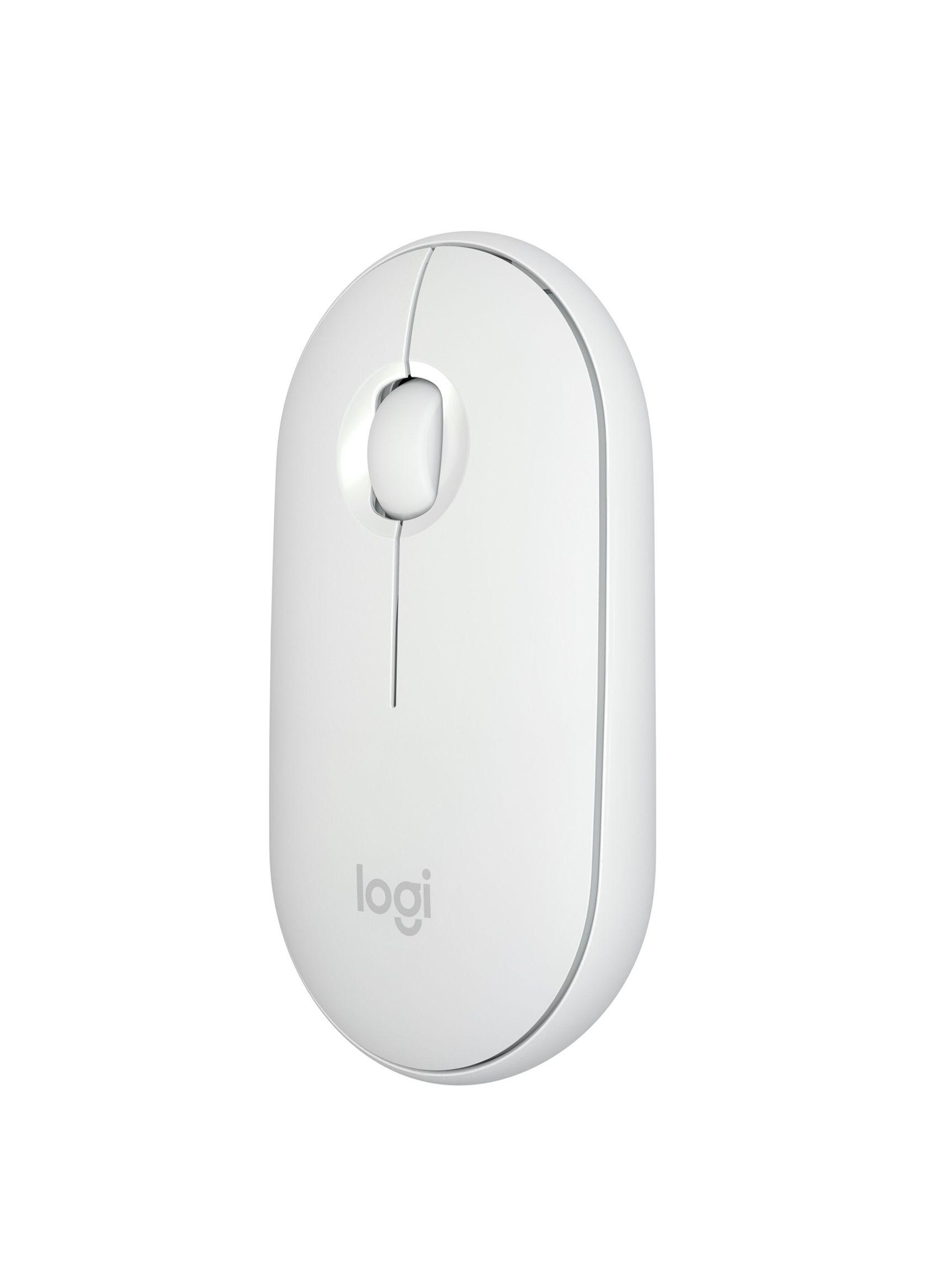 Mouse Logitech Inalámbrico Pebble M350 Offwhite-2