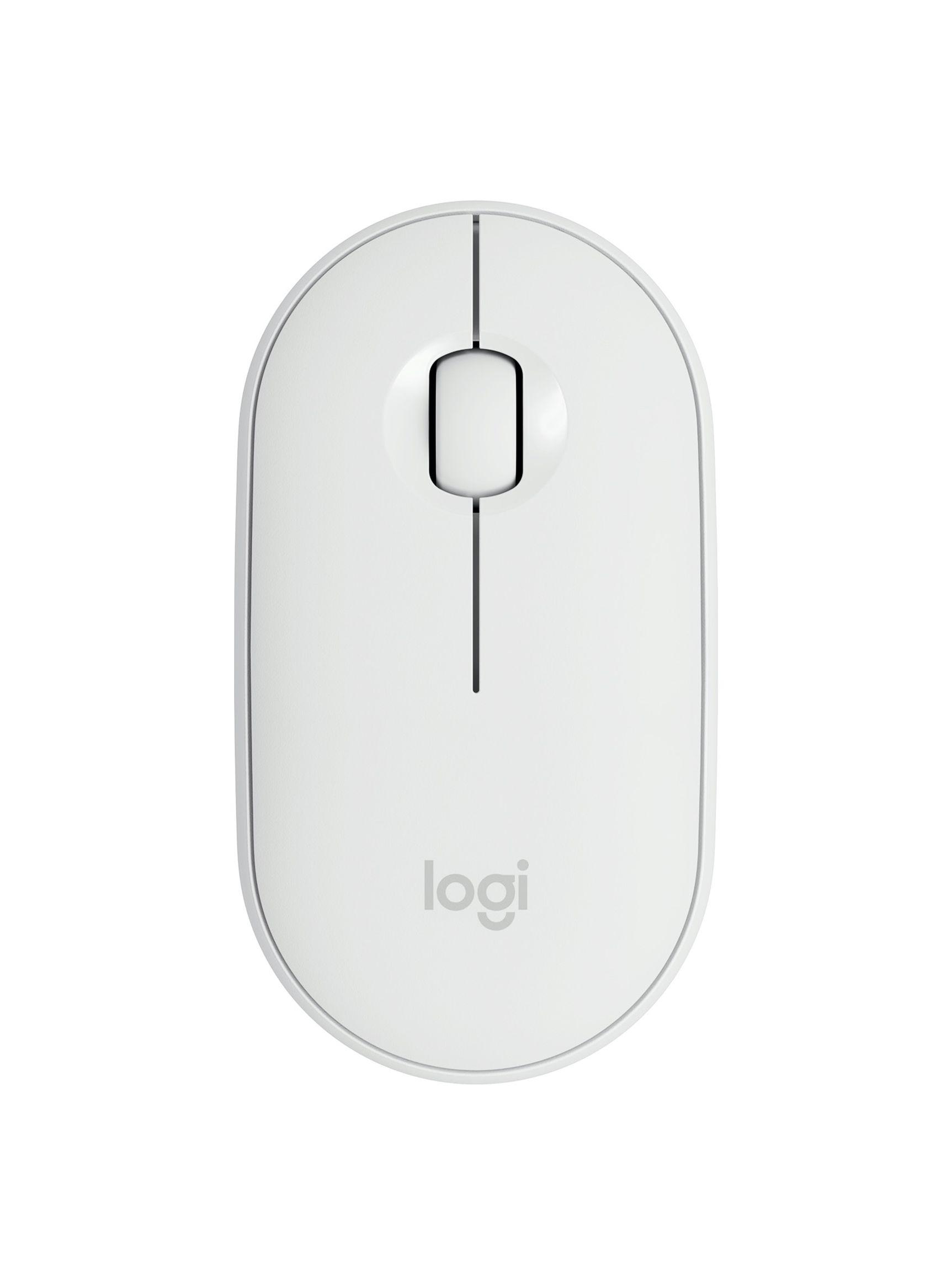 Mouse Logitech Inalámbrico Pebble M350 Offwhite-0
