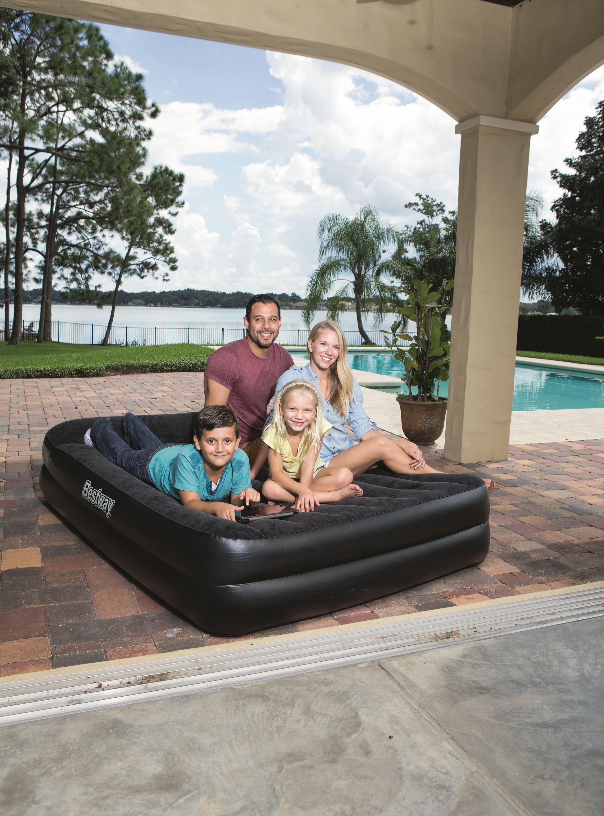 Colchón Inflable Aterciopelado Doble Bestway-2
