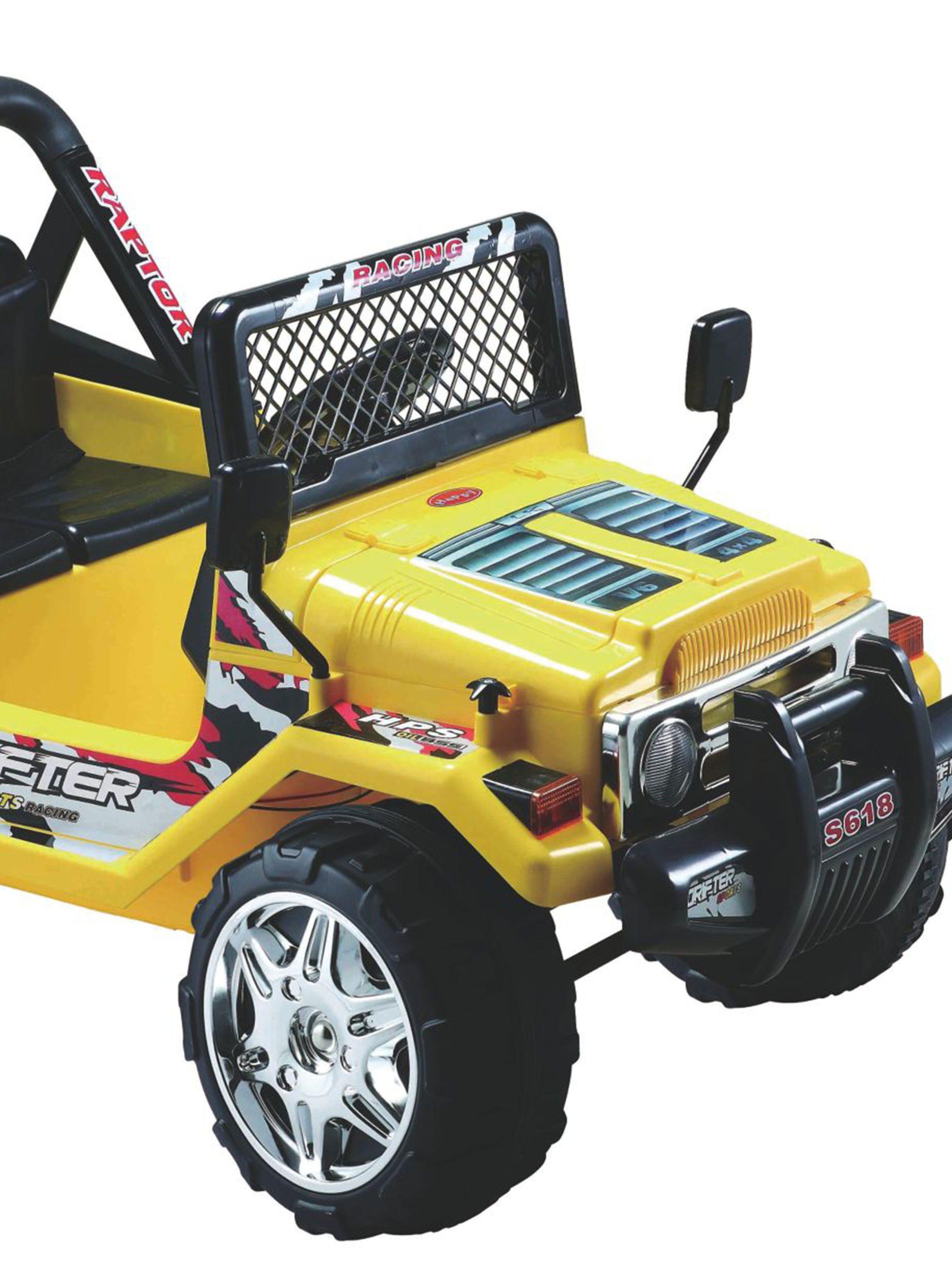 Camioneta Talbot Jeep Doble Asiento 12V Amarillo-1