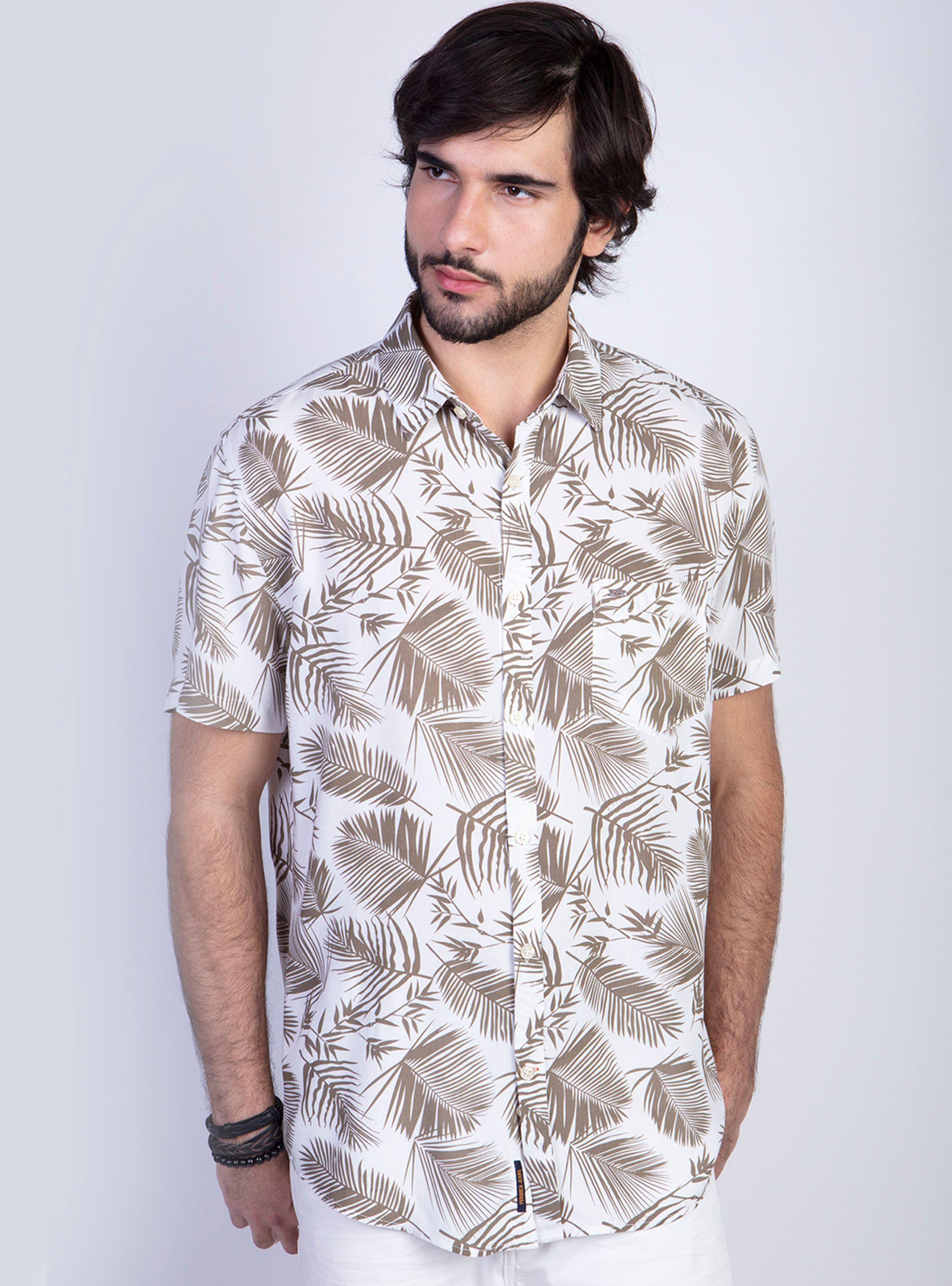 Camisa Estampada Palmera-0