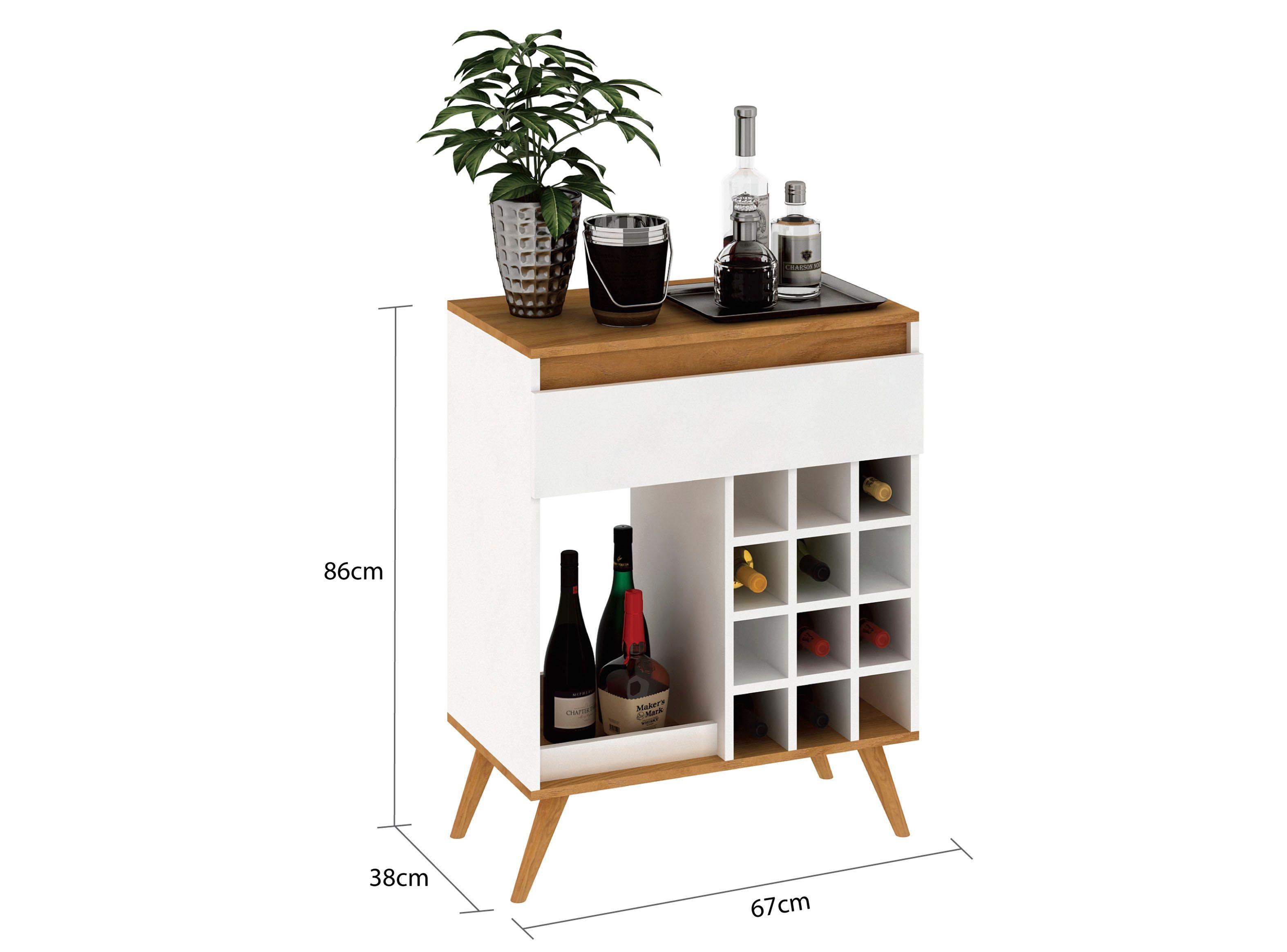 Bar Retro Blanco MDP-1