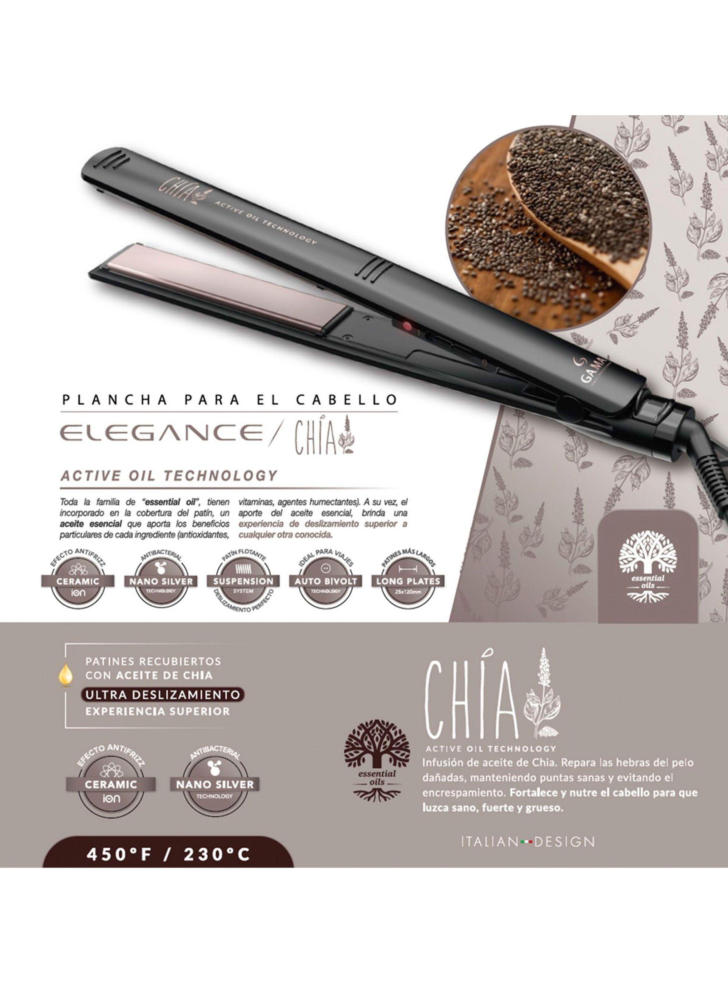 Alisador de Pelo Elegance Chia-3