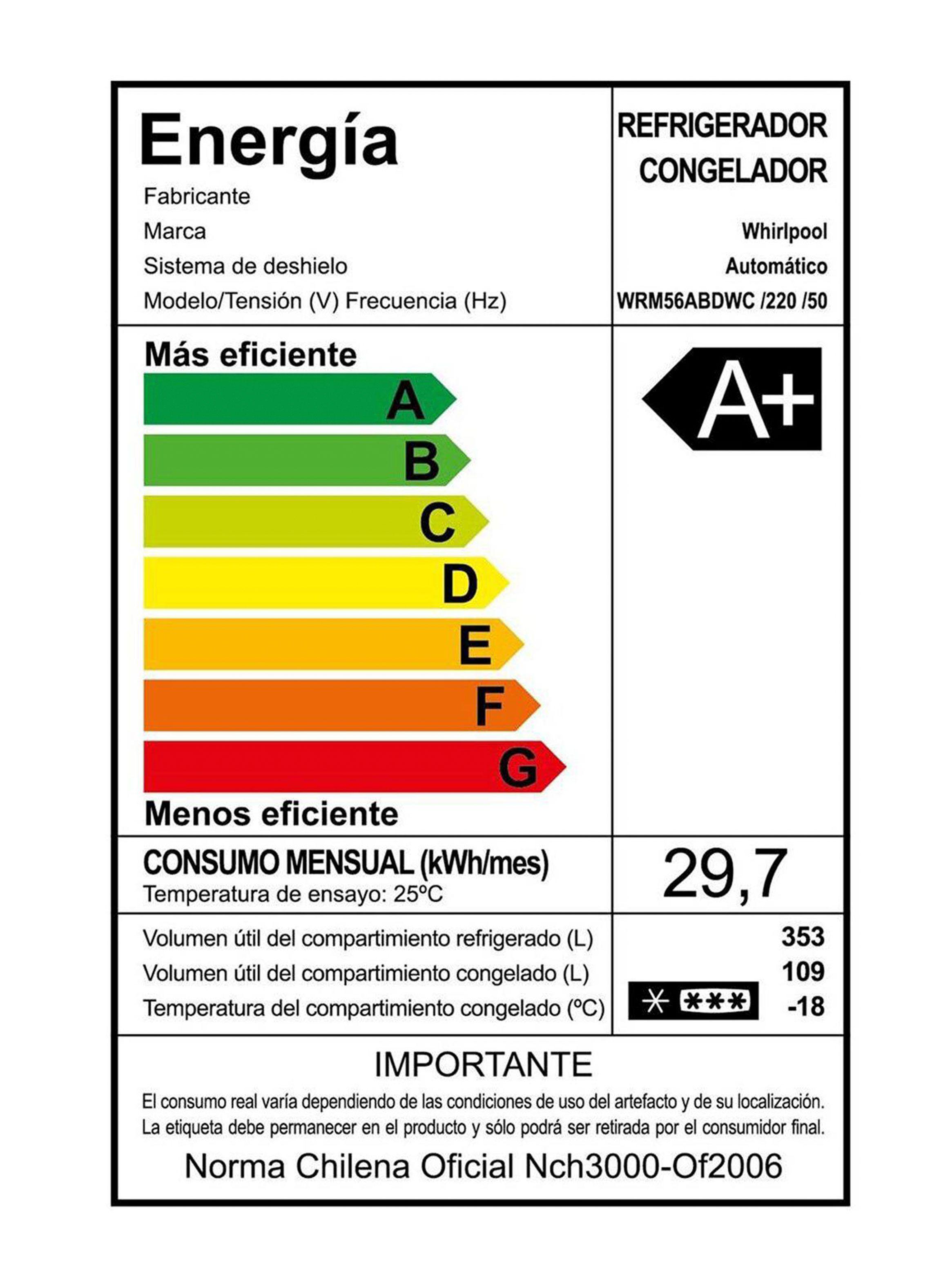 Refrigerador Top Mount No Frost 462 Litros Blanco-5