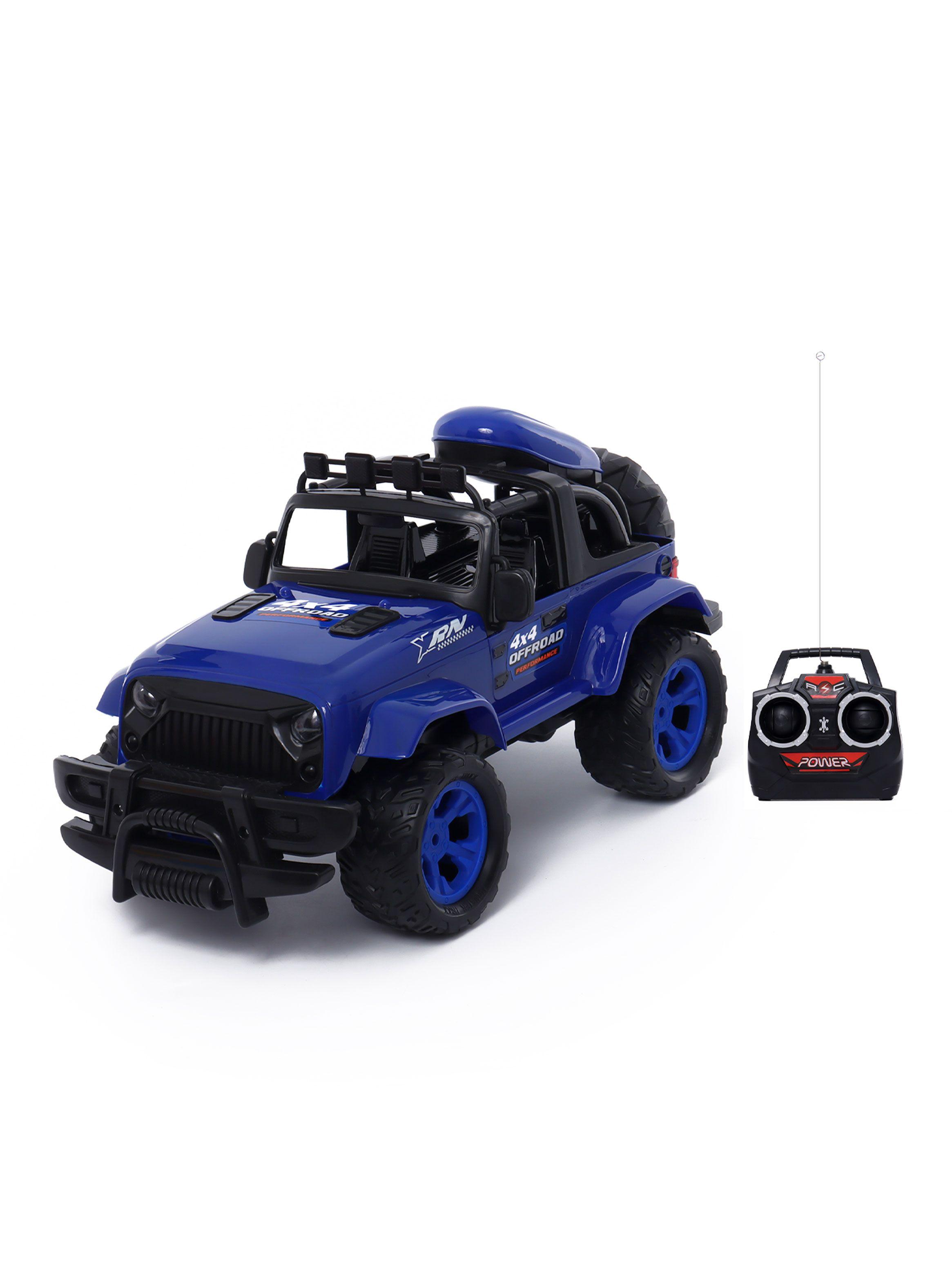 Jeep a Radio Control con Luz Motor Extreme Rojo-0