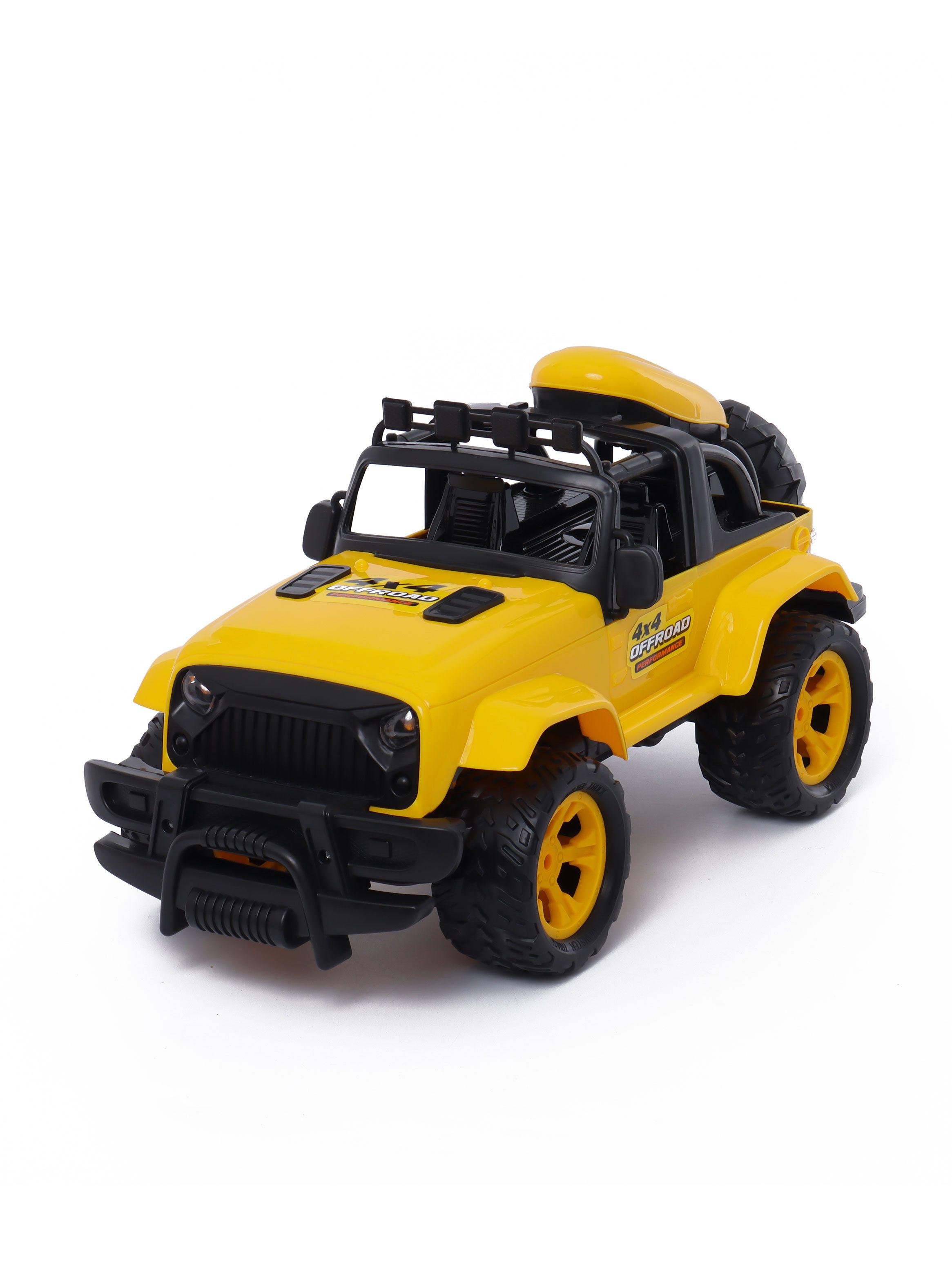 Jeep Radio Control con Luz Motor Extreme Amarillo-1