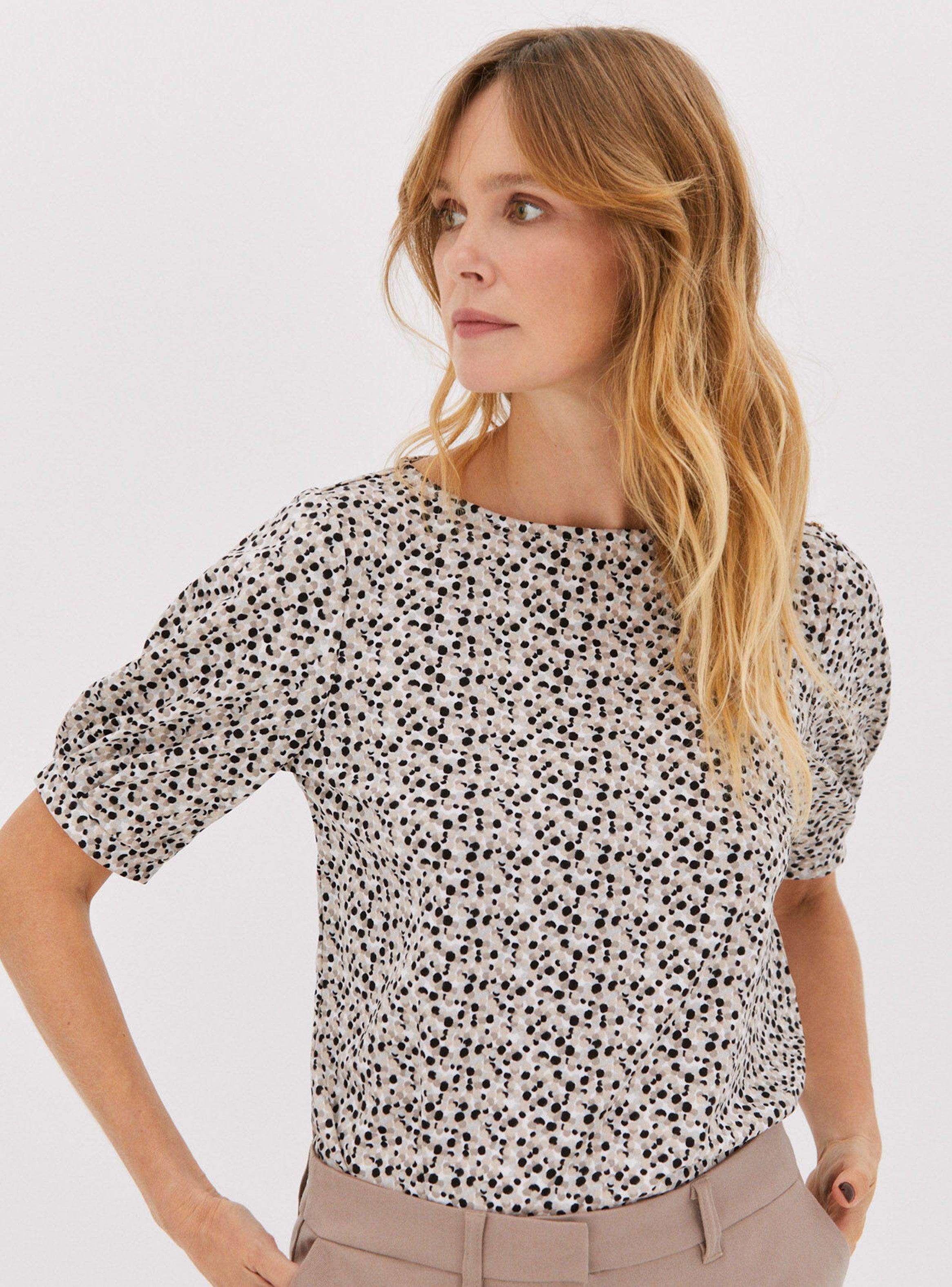 Blusa Pliegue Manga-0