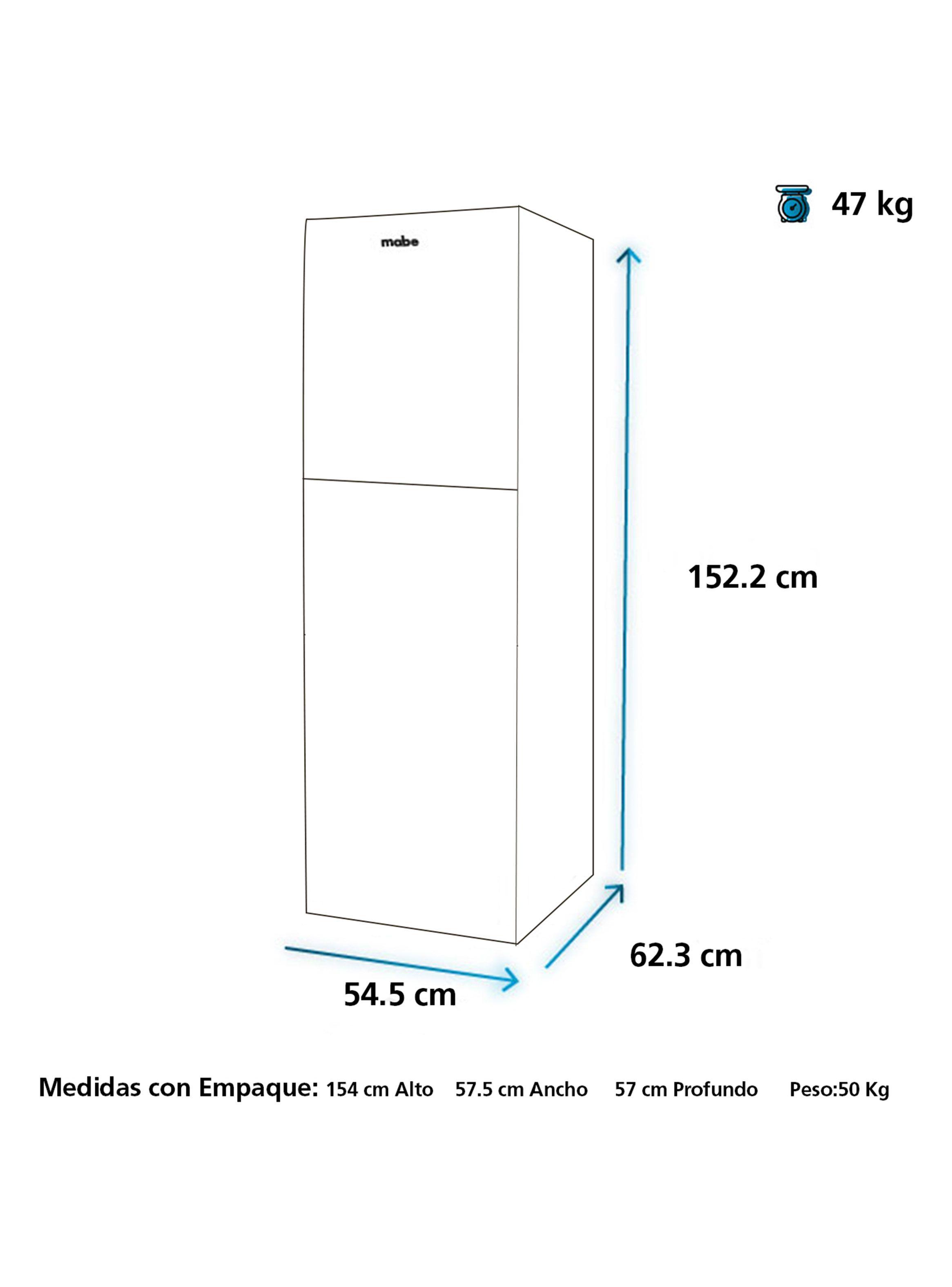 Refrigerador Mabe No Frost 222 Litros RMN222PXLRS0-1