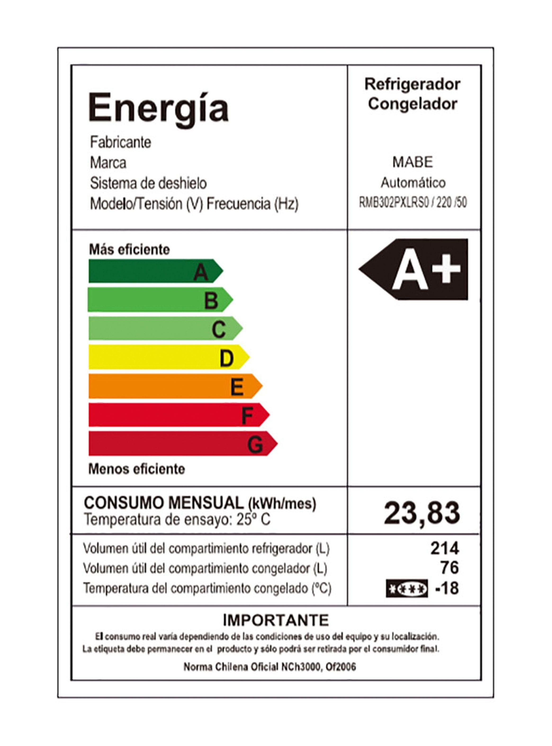 Refrigerador Mabe No Frost 290 Litros RMB302PXLRS0-9