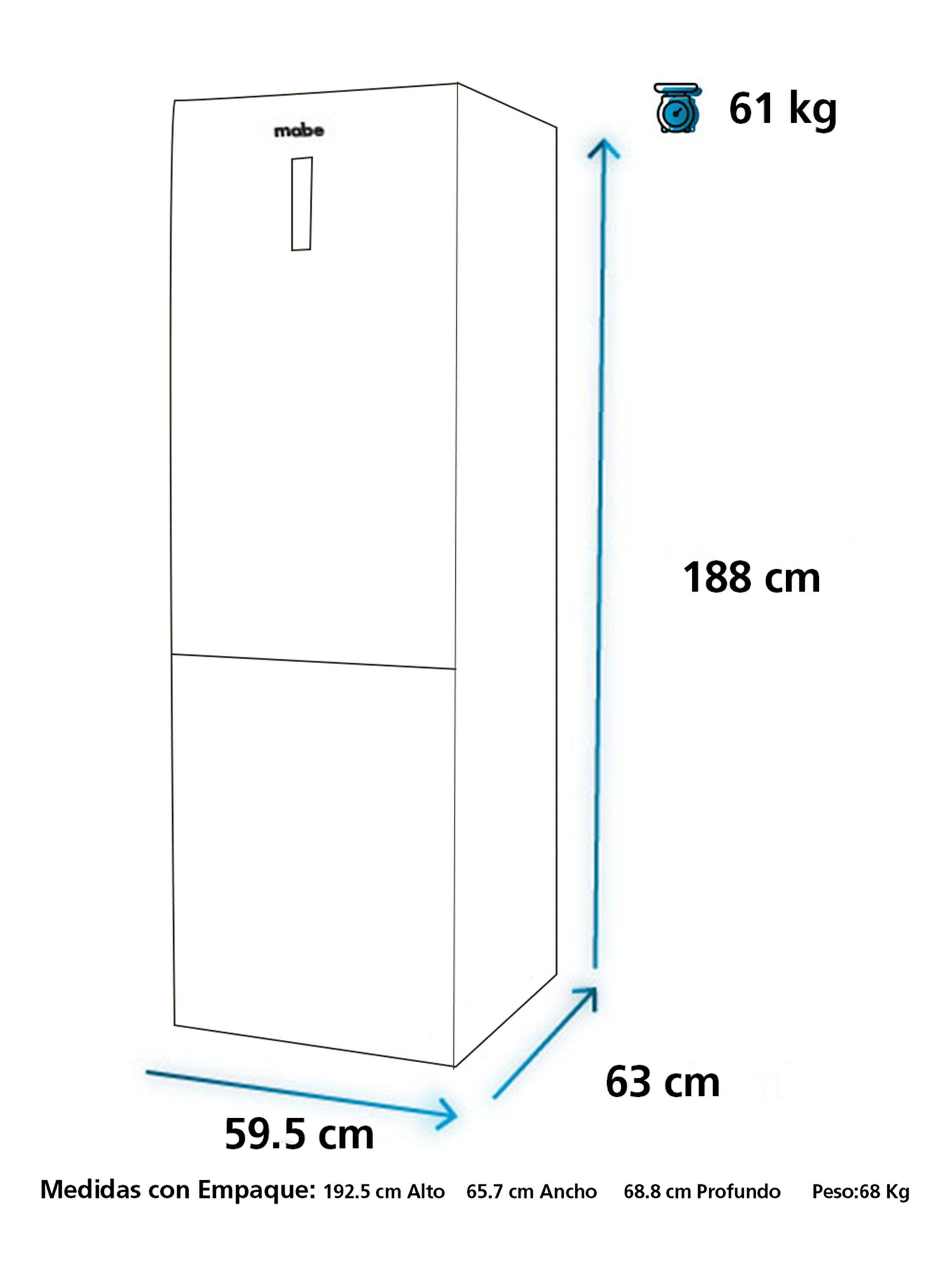Refrigerador Mabe No Frost 290 Litros RMB302PXLRS0-1