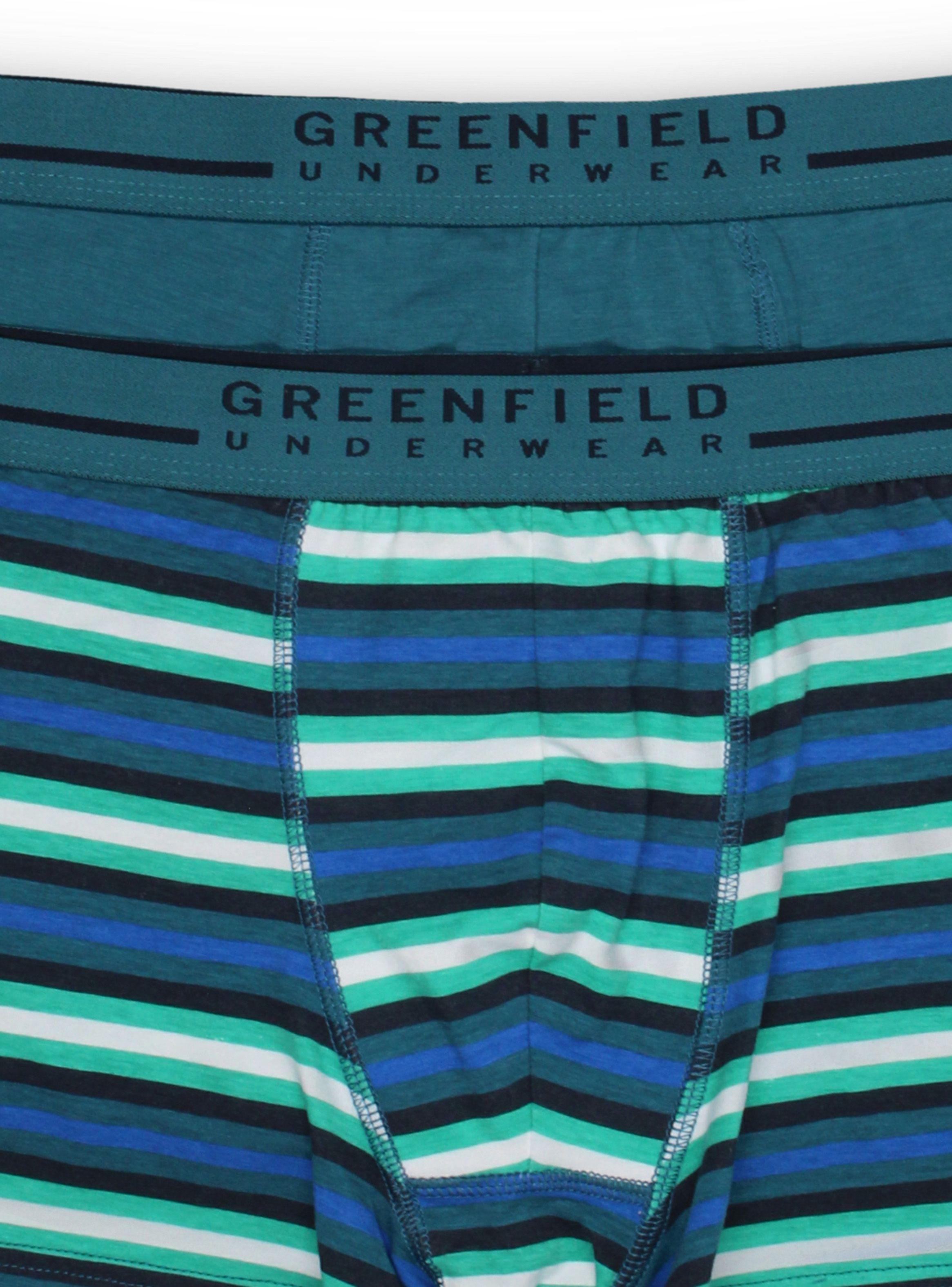 Boxer Bipack Algodón Spandex Liso Greenfield-2