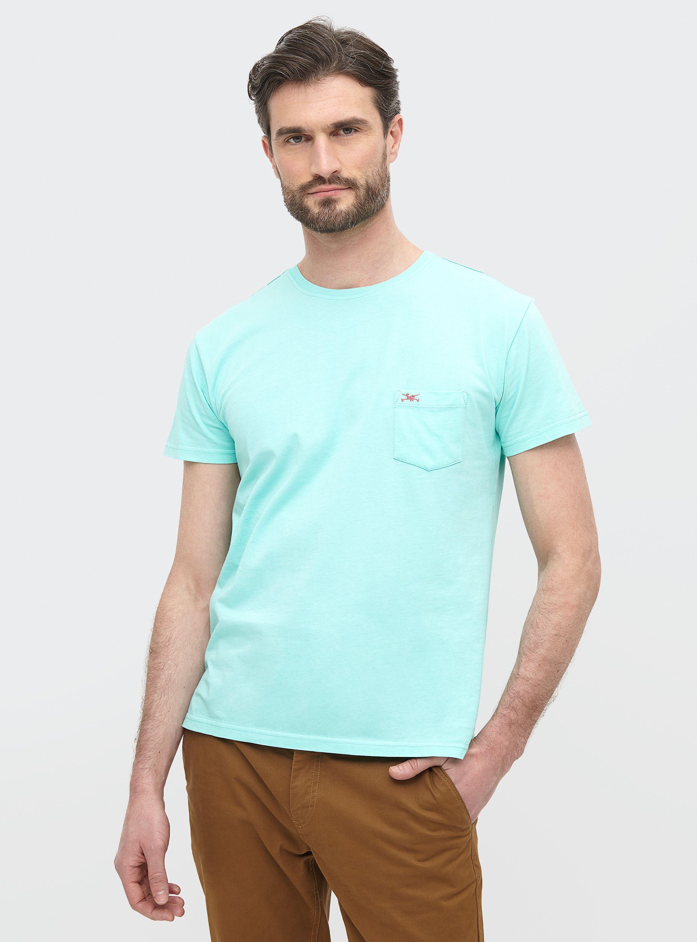 Polera Básica Lisa Manga Corta Bolsillo Frontal Logo-0