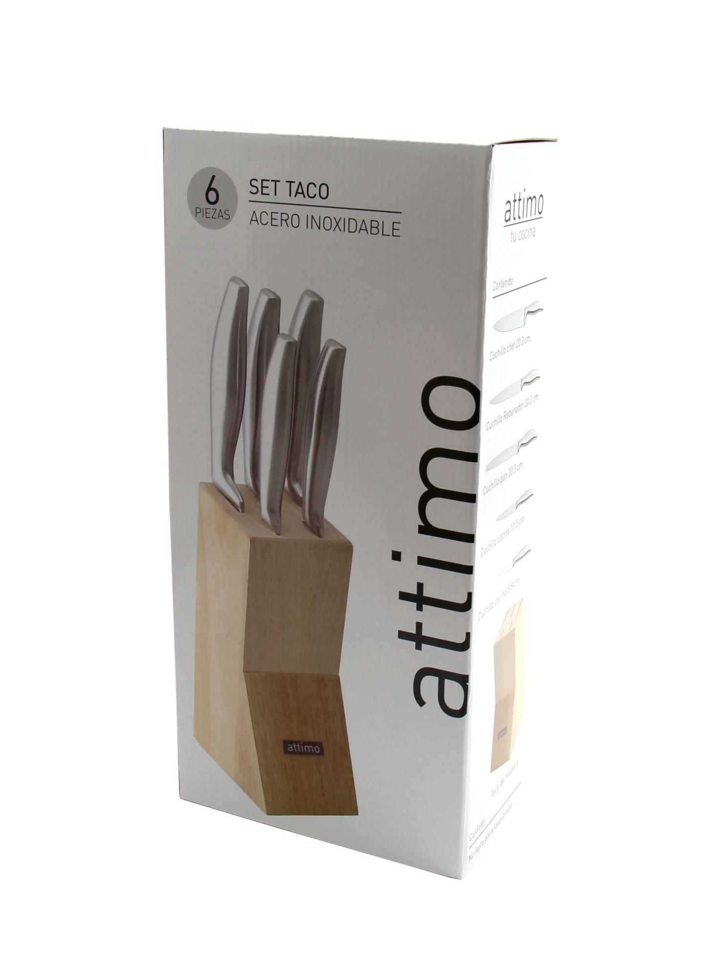 Set 5 Cuchillos + Taco-3