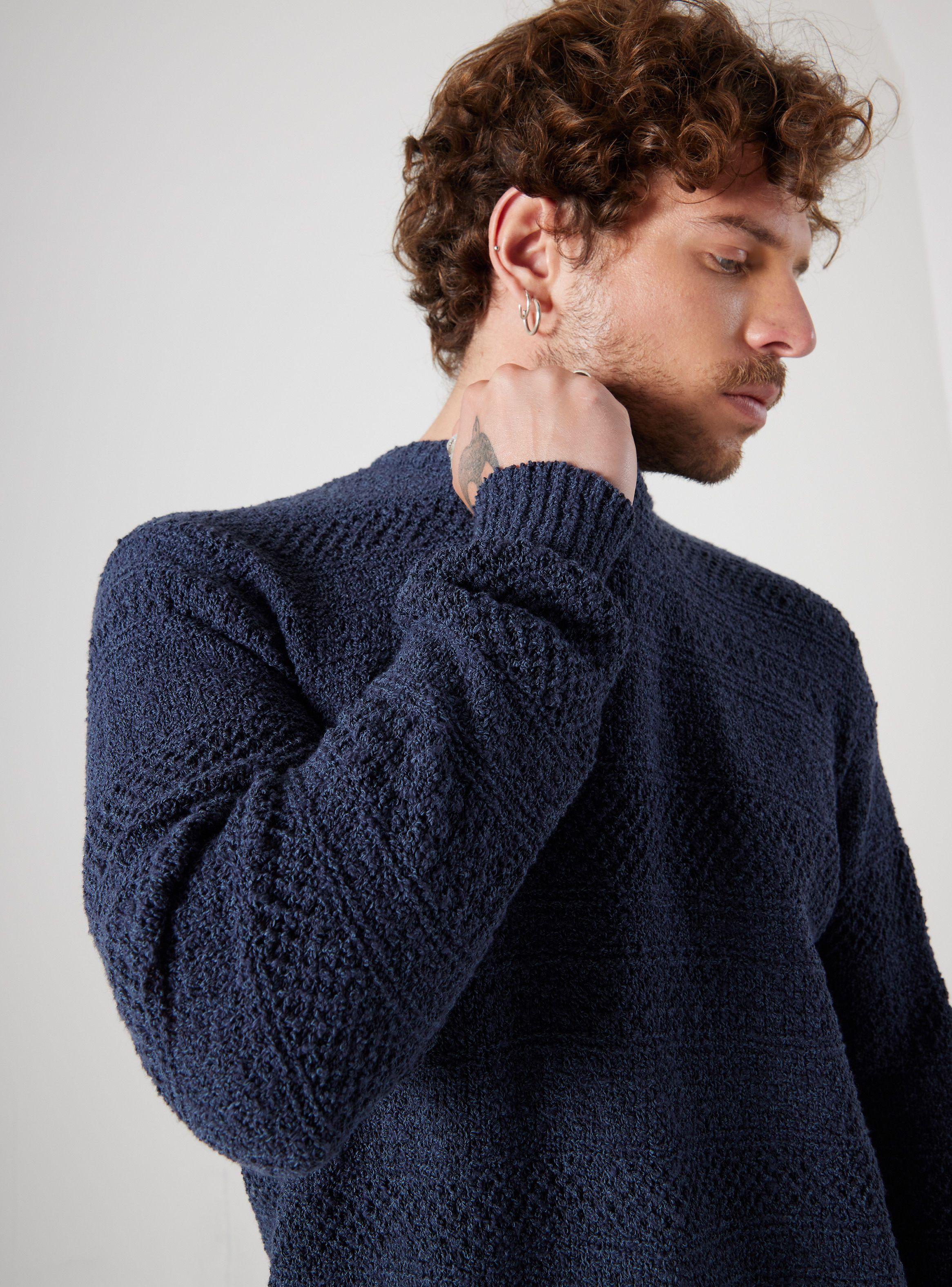 Sweater ML Algodón Textura Tejido-2