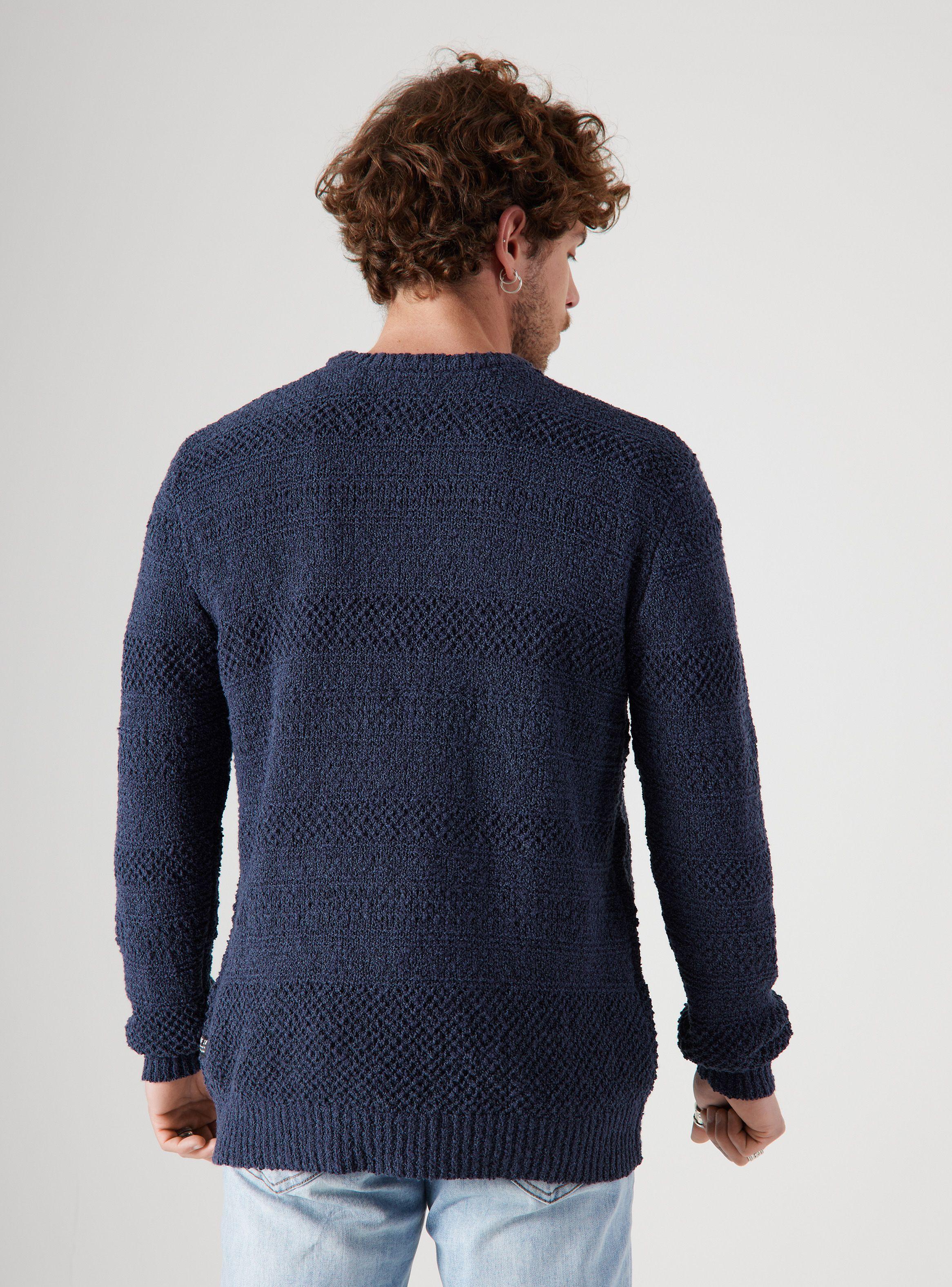 Sweater ML Algodón Textura Tejido-1