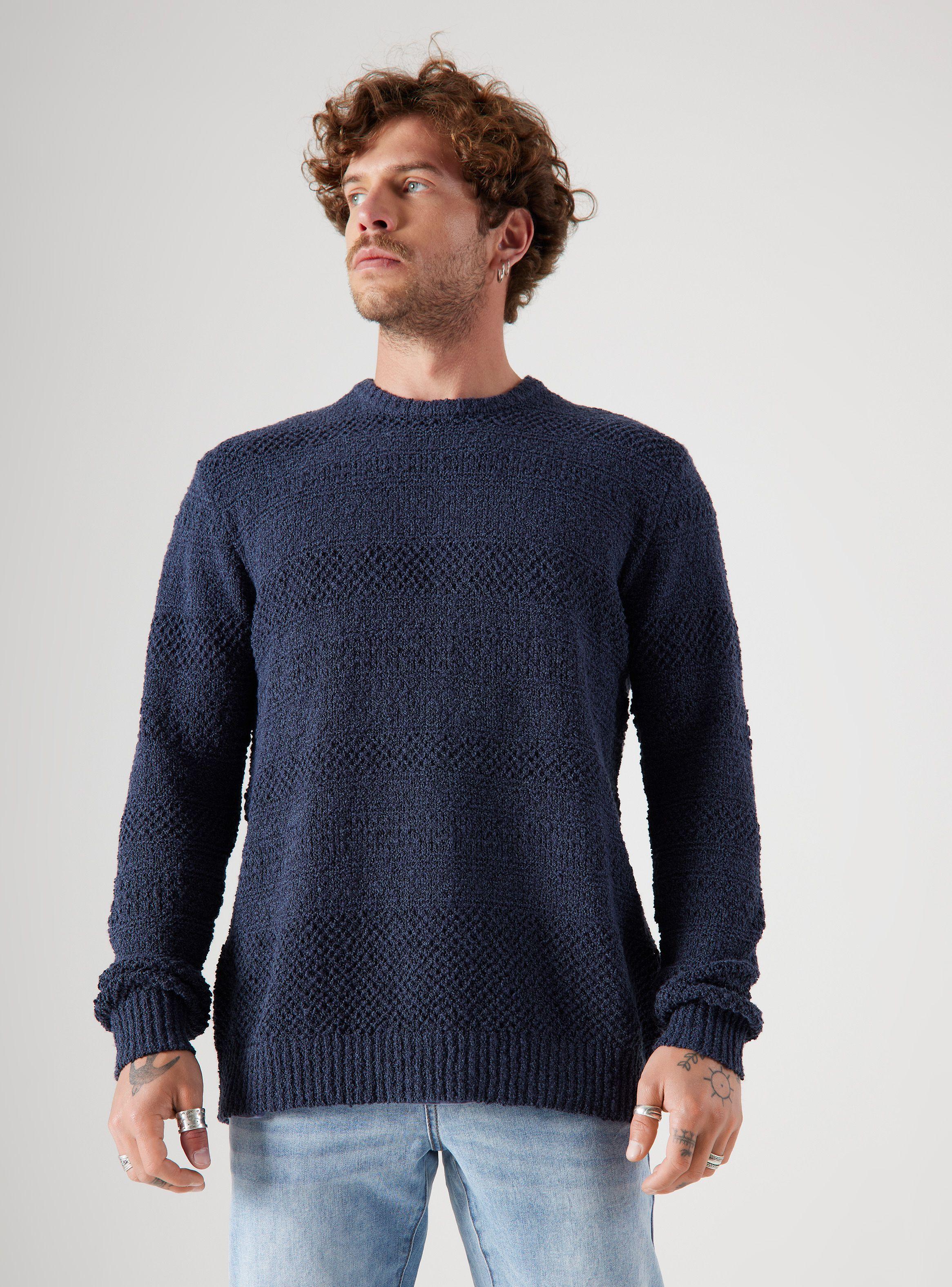 Sweater ML Algodón Textura Tejido-0