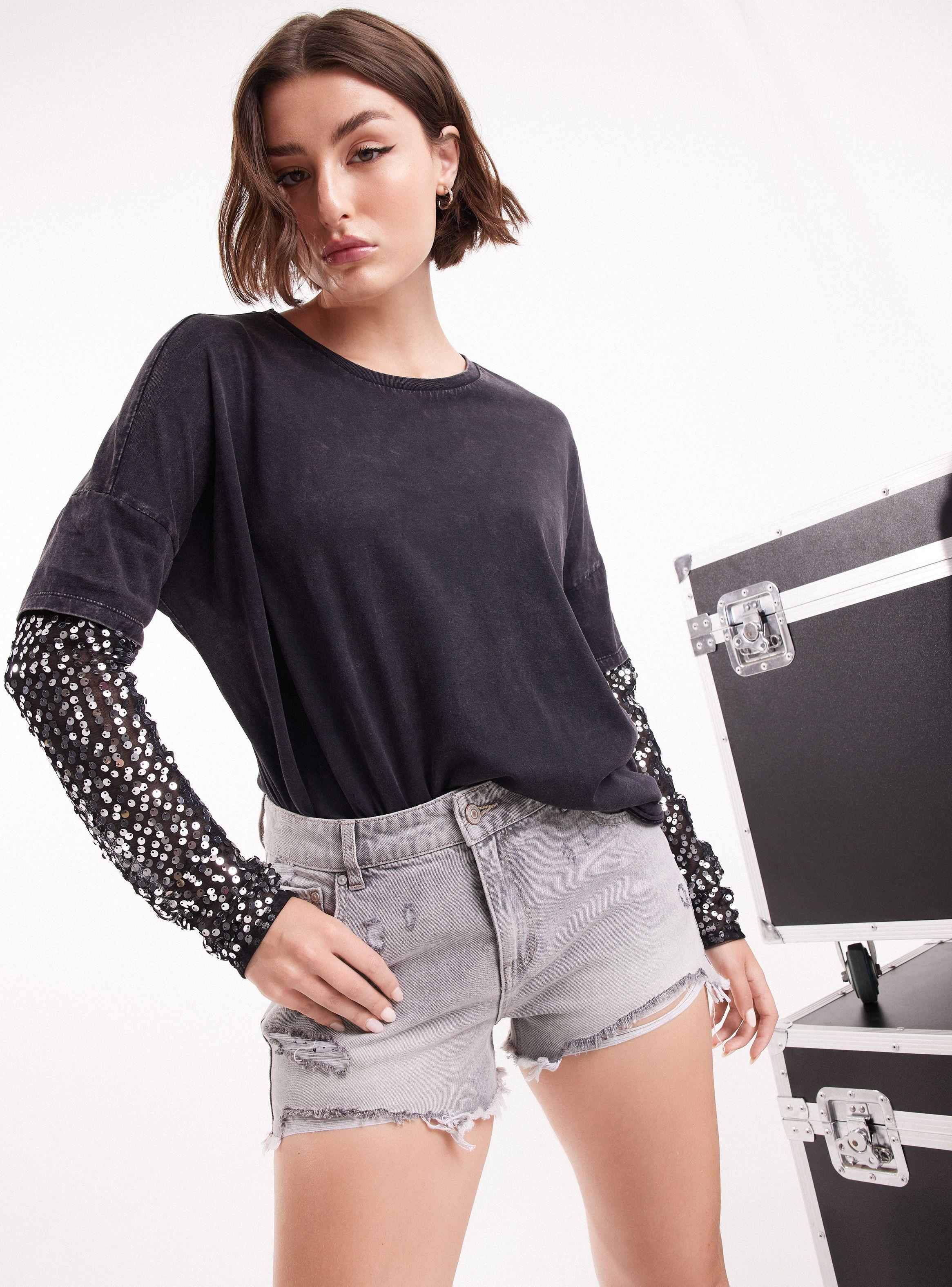 Short Lavado Tiro Medio-0