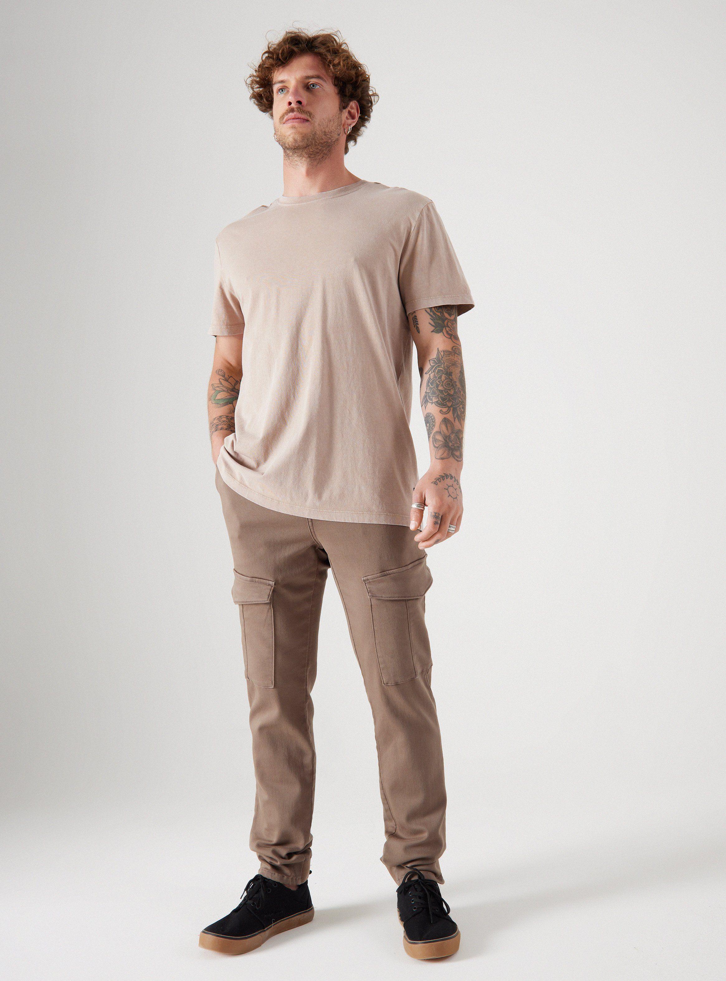 Jeans Jogger Cargo Tiro Medio-4