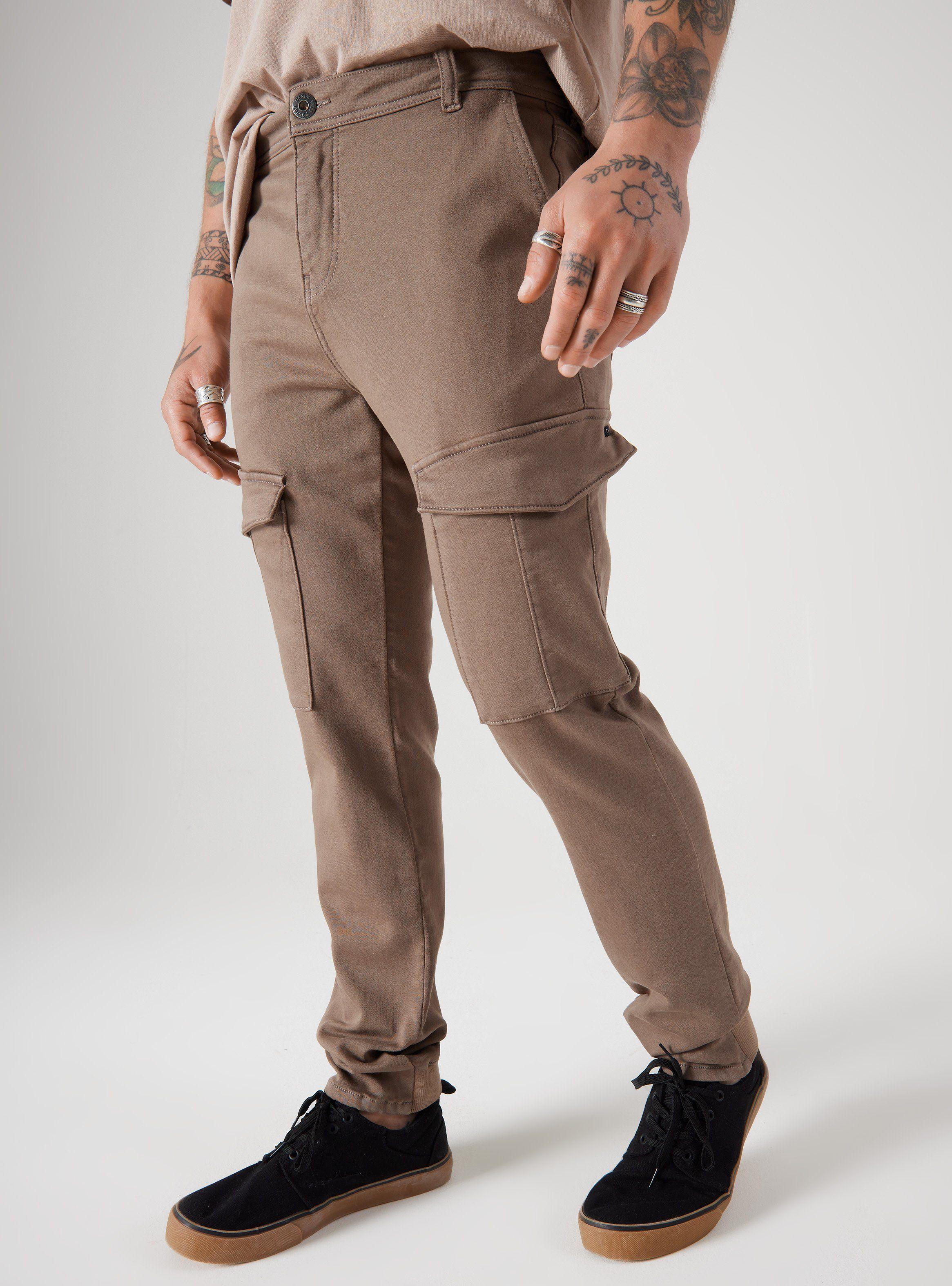 Jeans Jogger Cargo Tiro Medio-0