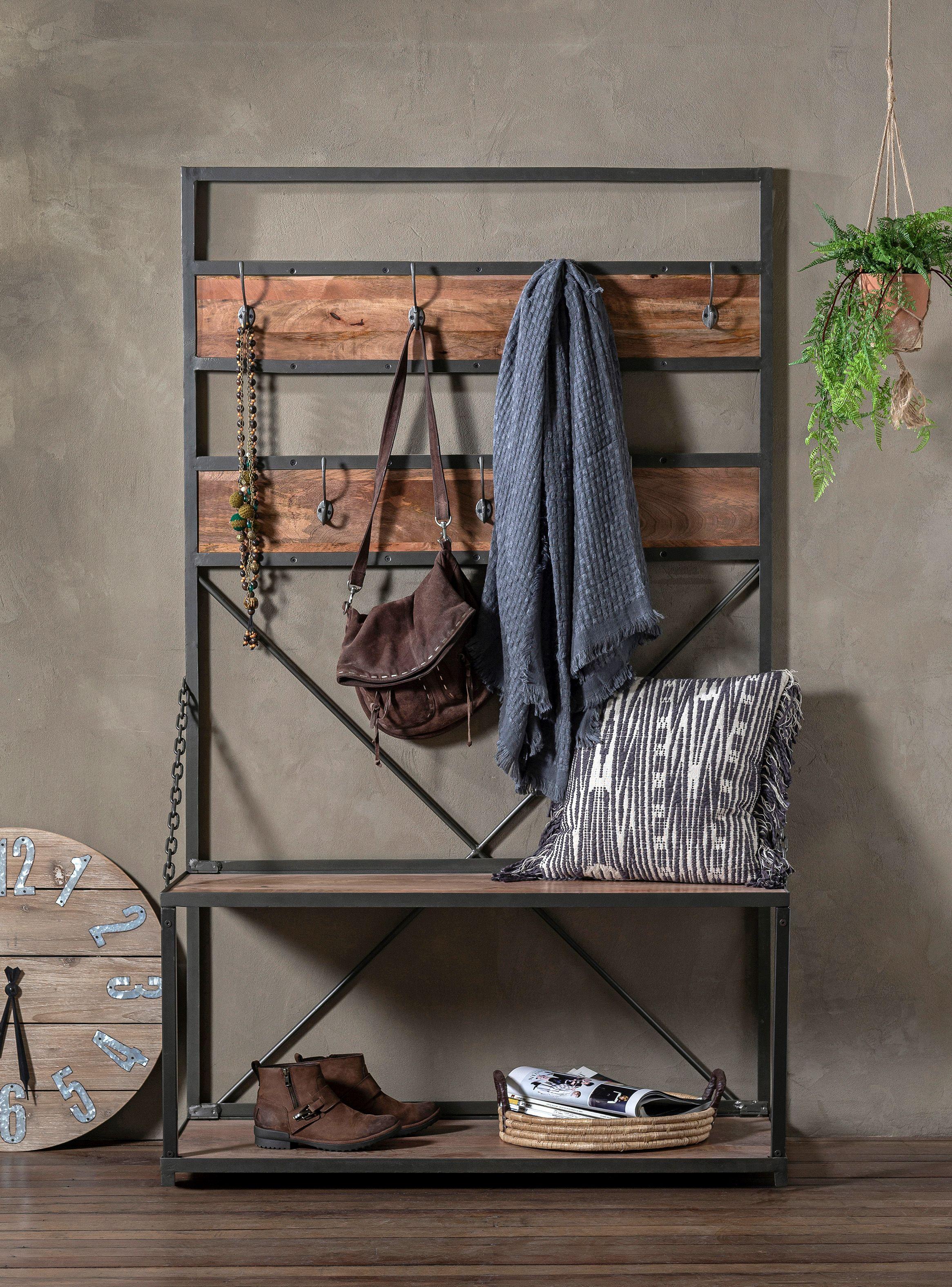 Estante Entrada Perchero Industrial-5