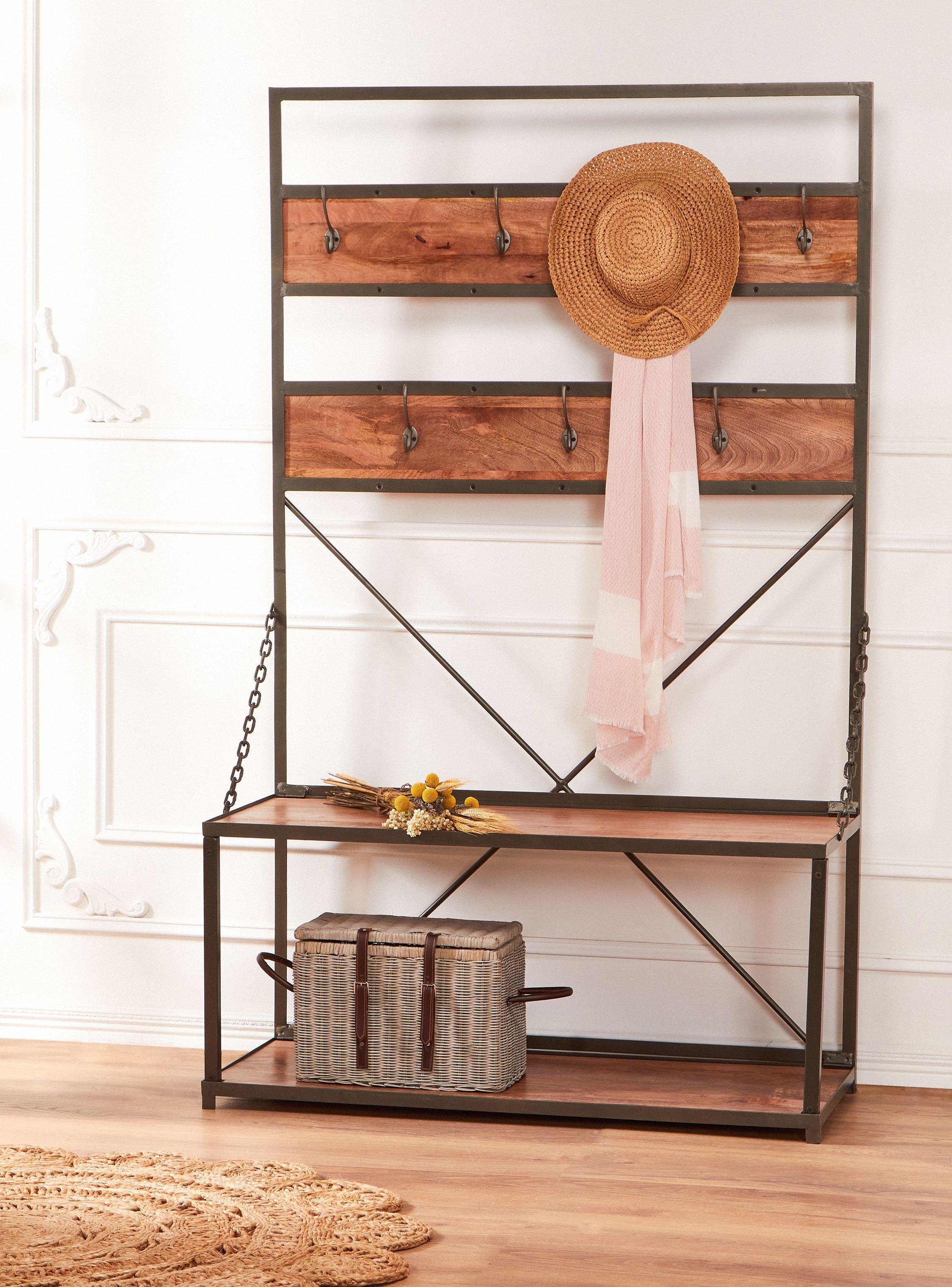 Estante Entrada Perchero Industrial-0