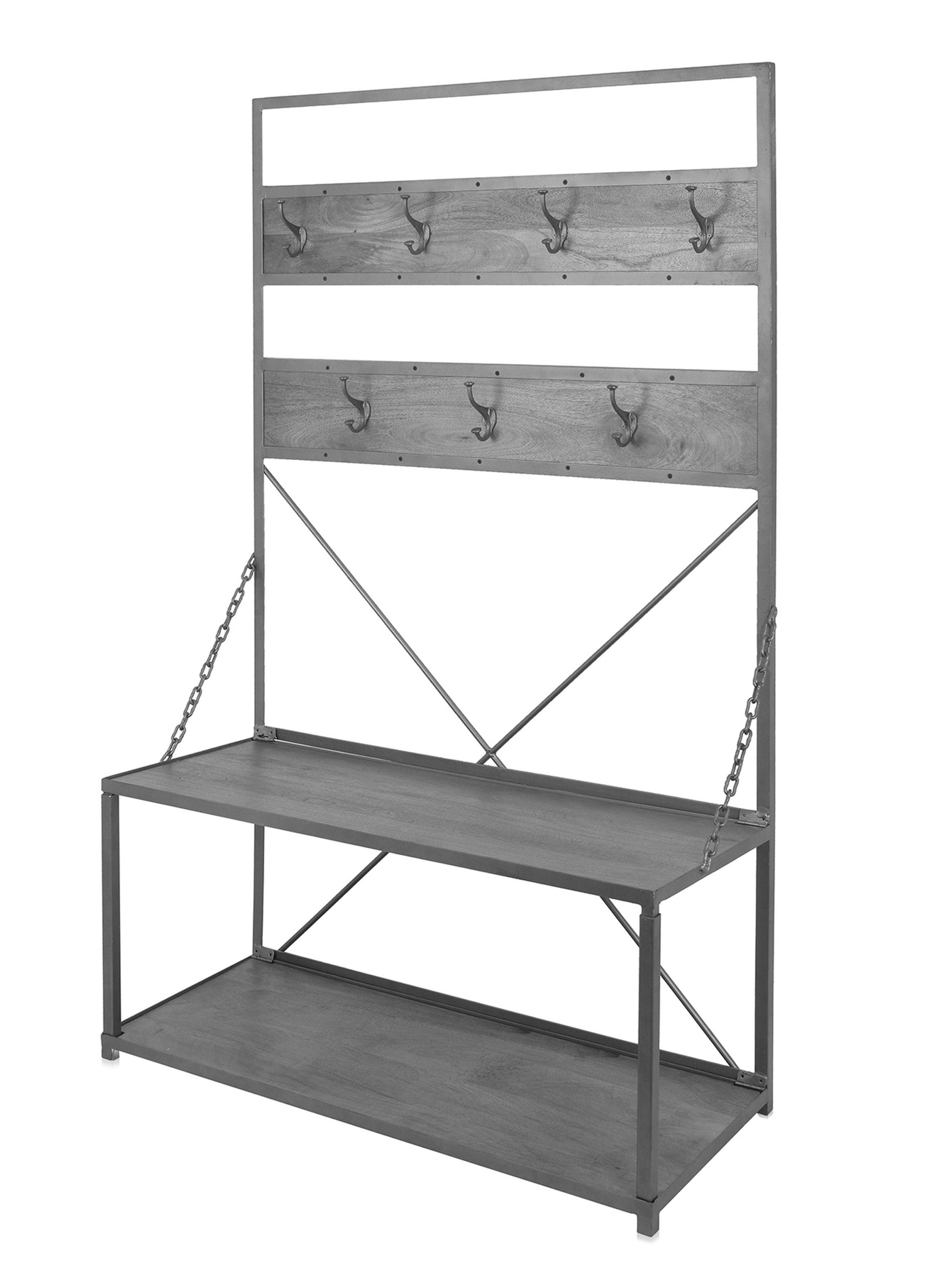 Estante Entrada Perchero Industrial-3