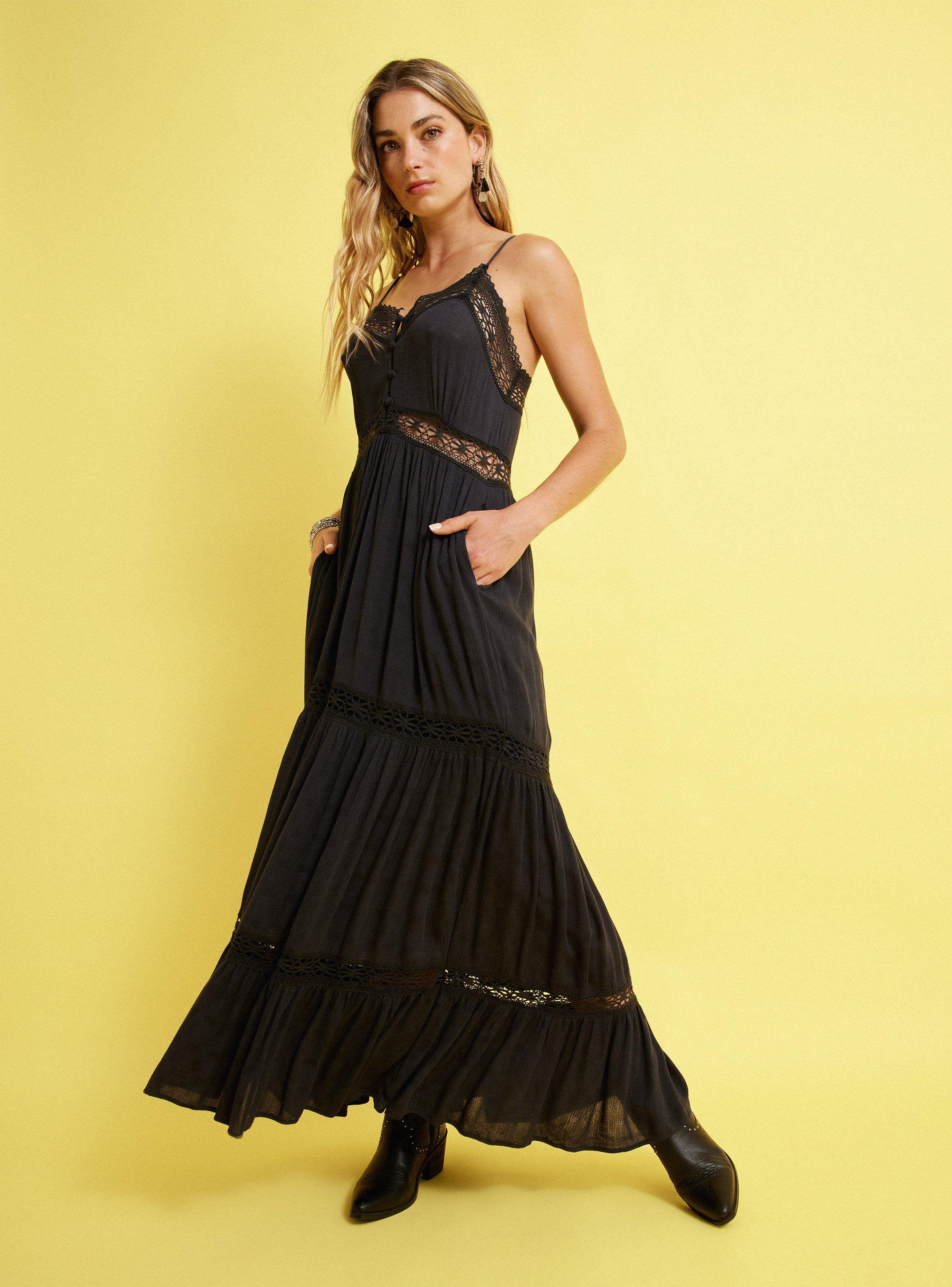Vestido Cortes Y Macrame-4
