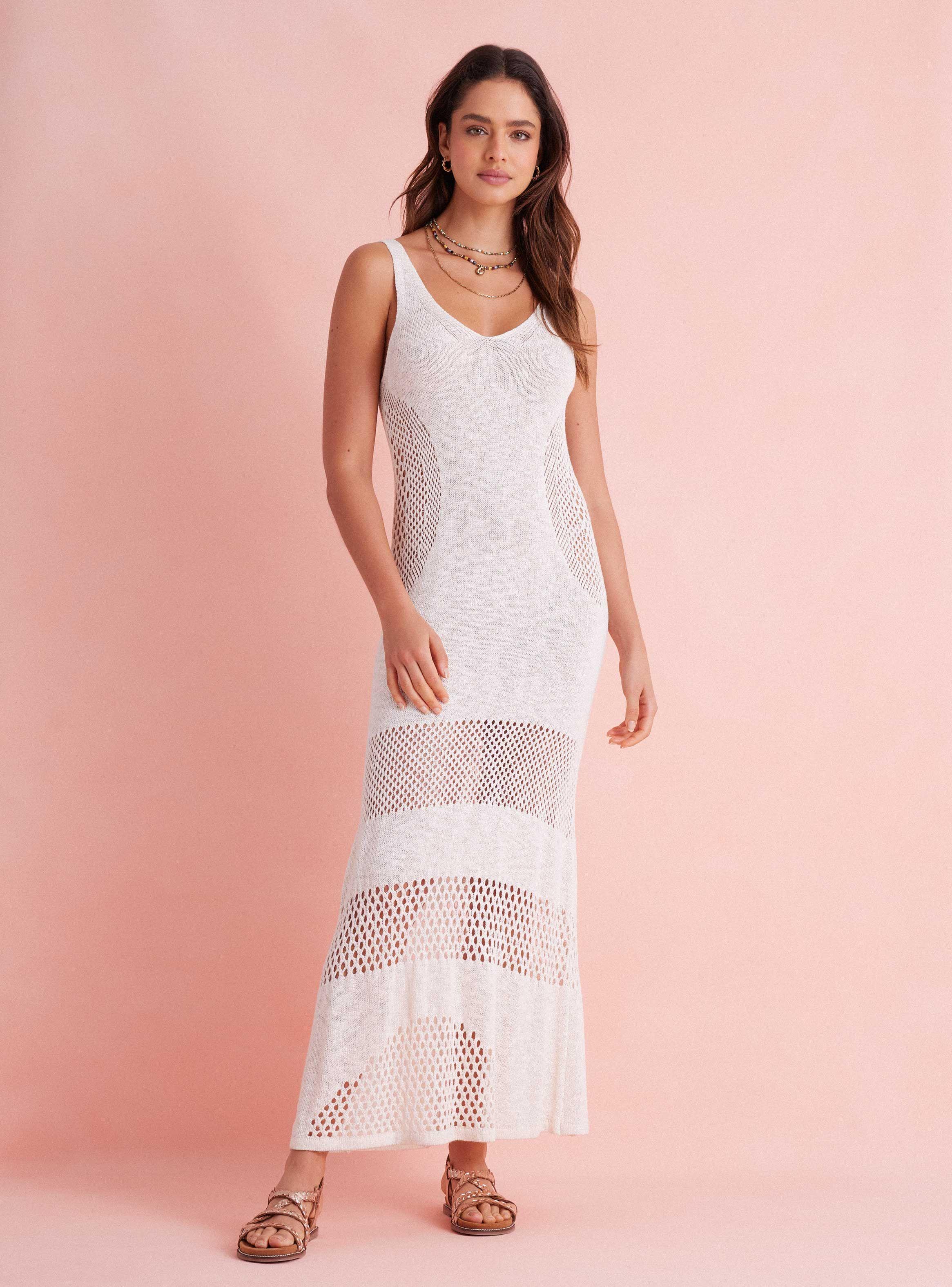 Vestido Tejido En Crochet-0