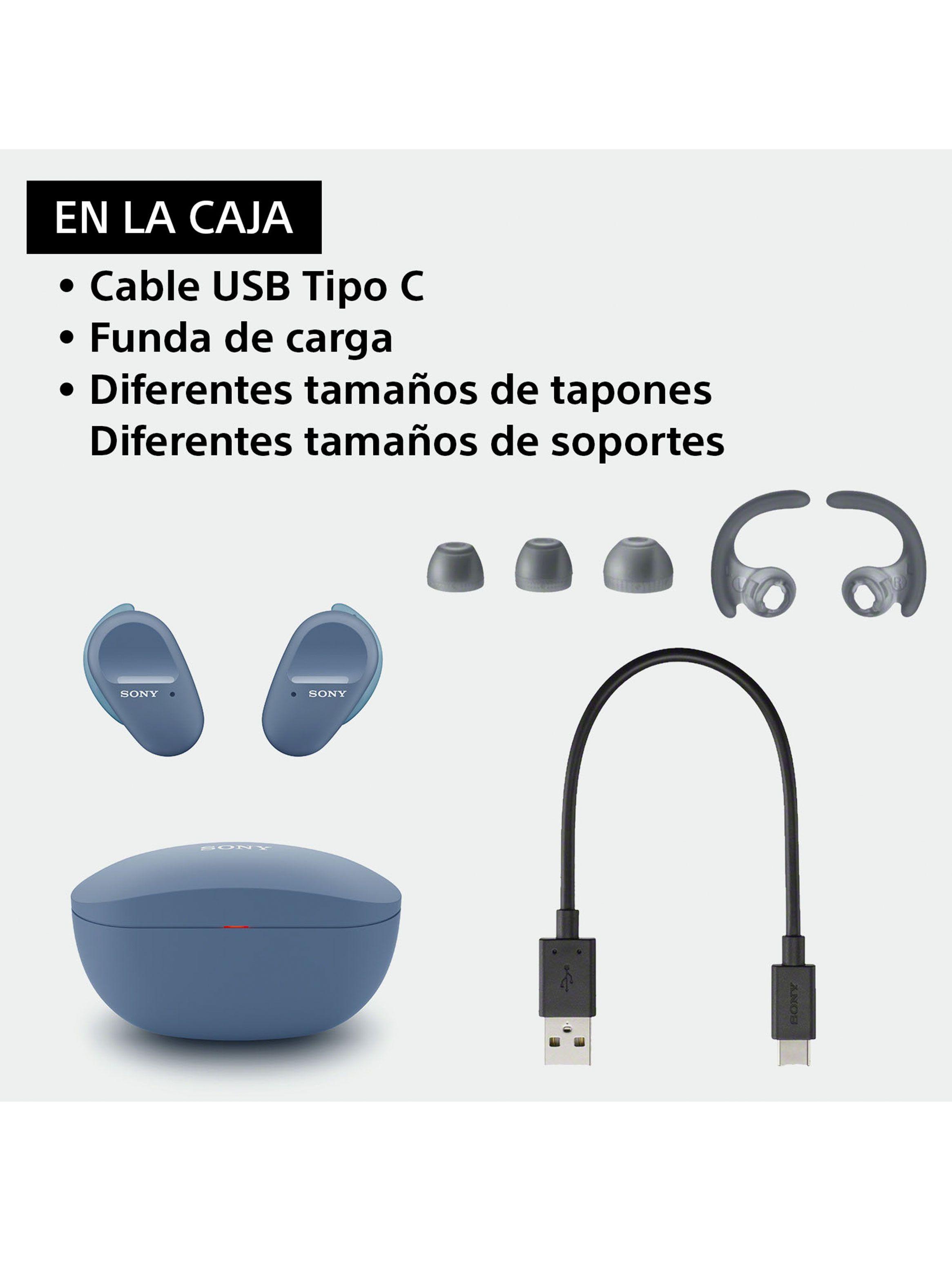 Audífonos Bluetooth Noise Cancelling WF-SP800 Azul-5