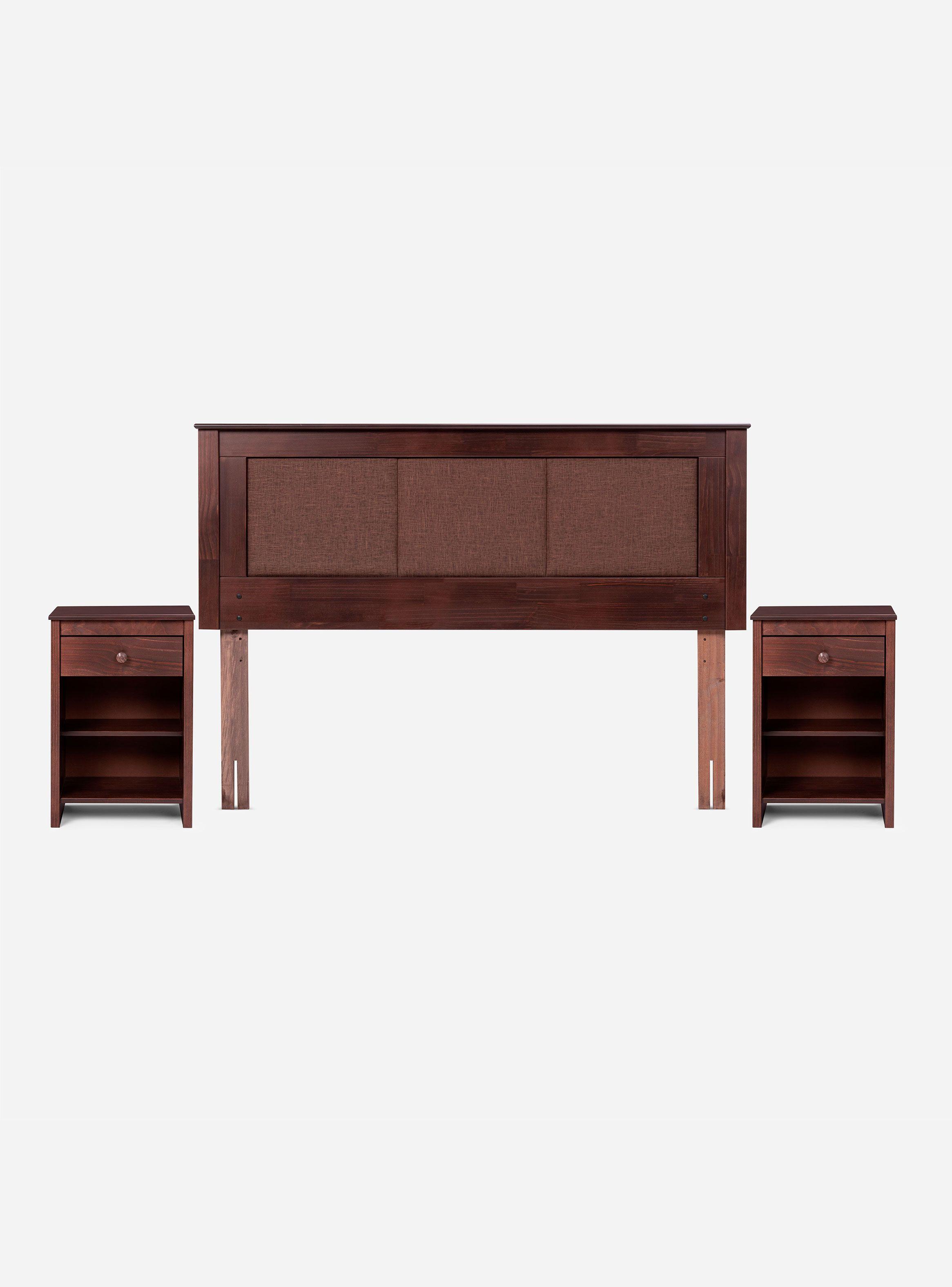 Cama Europea New Style 4 Plus 2 Plazas Base Dividida + Set Muebles Rachel-2