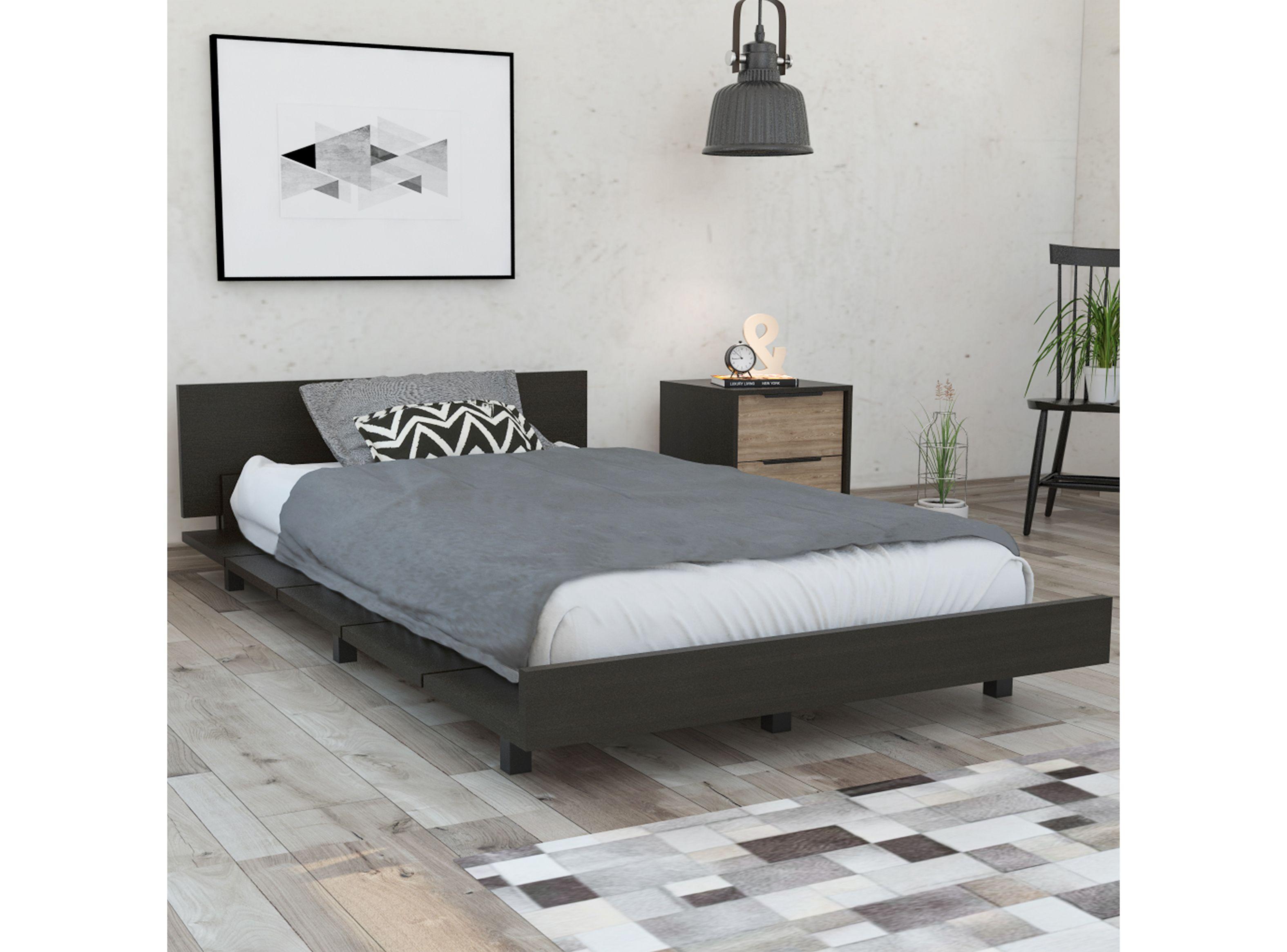Cama Kaia Single 1.5 Plazas Miel-1