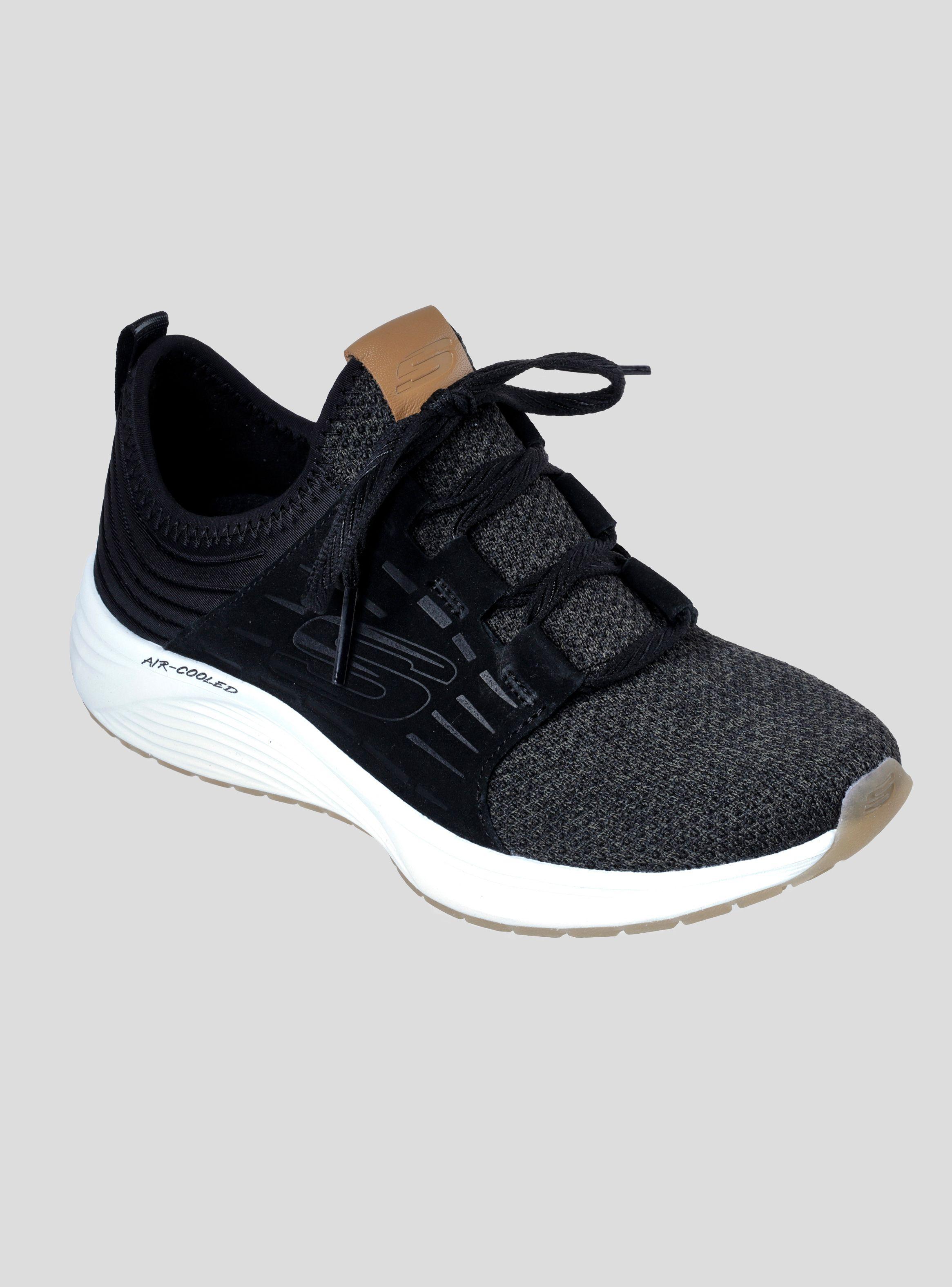 Zapatilla Skechers 13046-BKW Negro Training Mujer-1