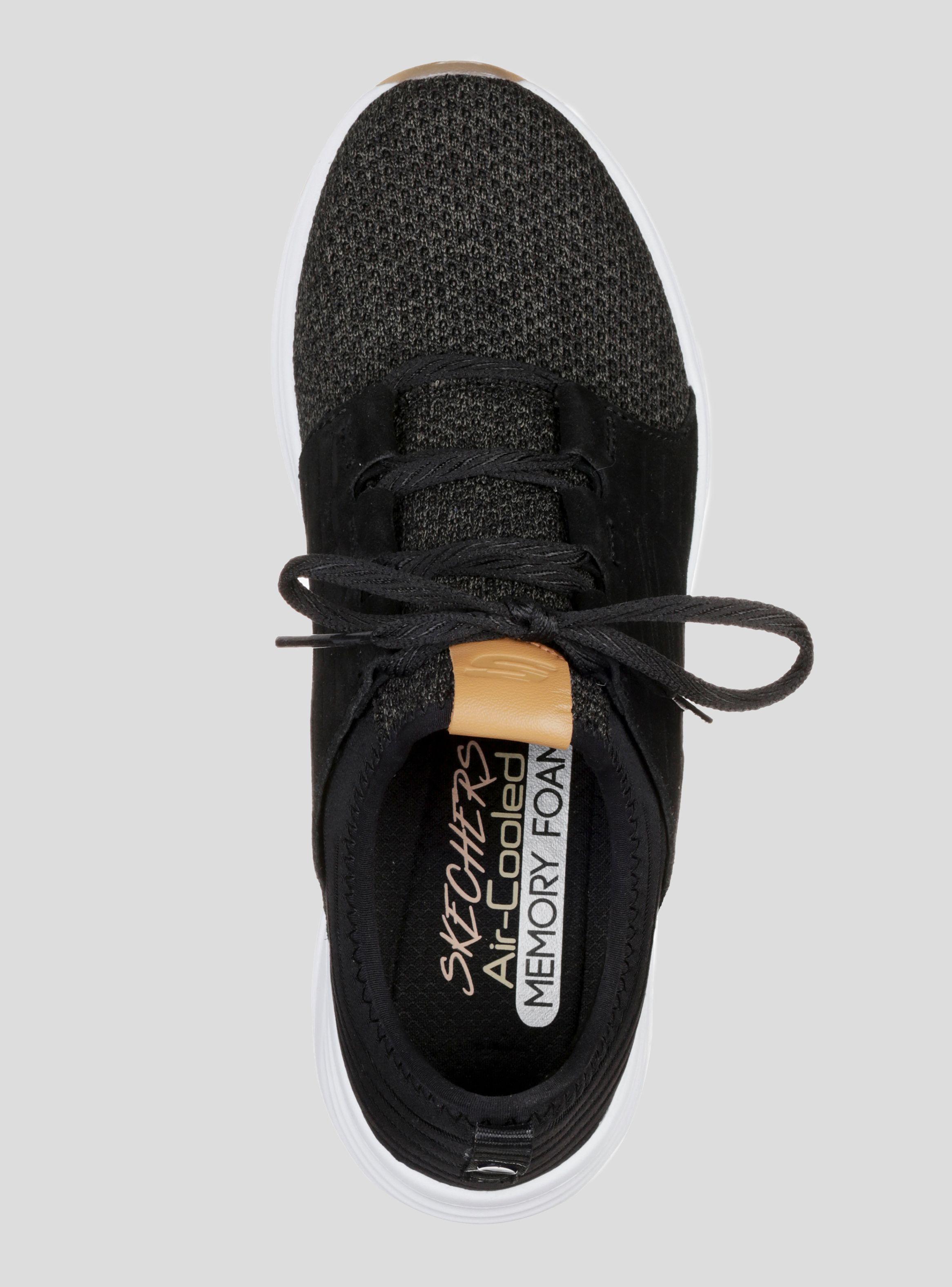 Zapatilla Skechers 13046-BKW Negro Training Mujer-2