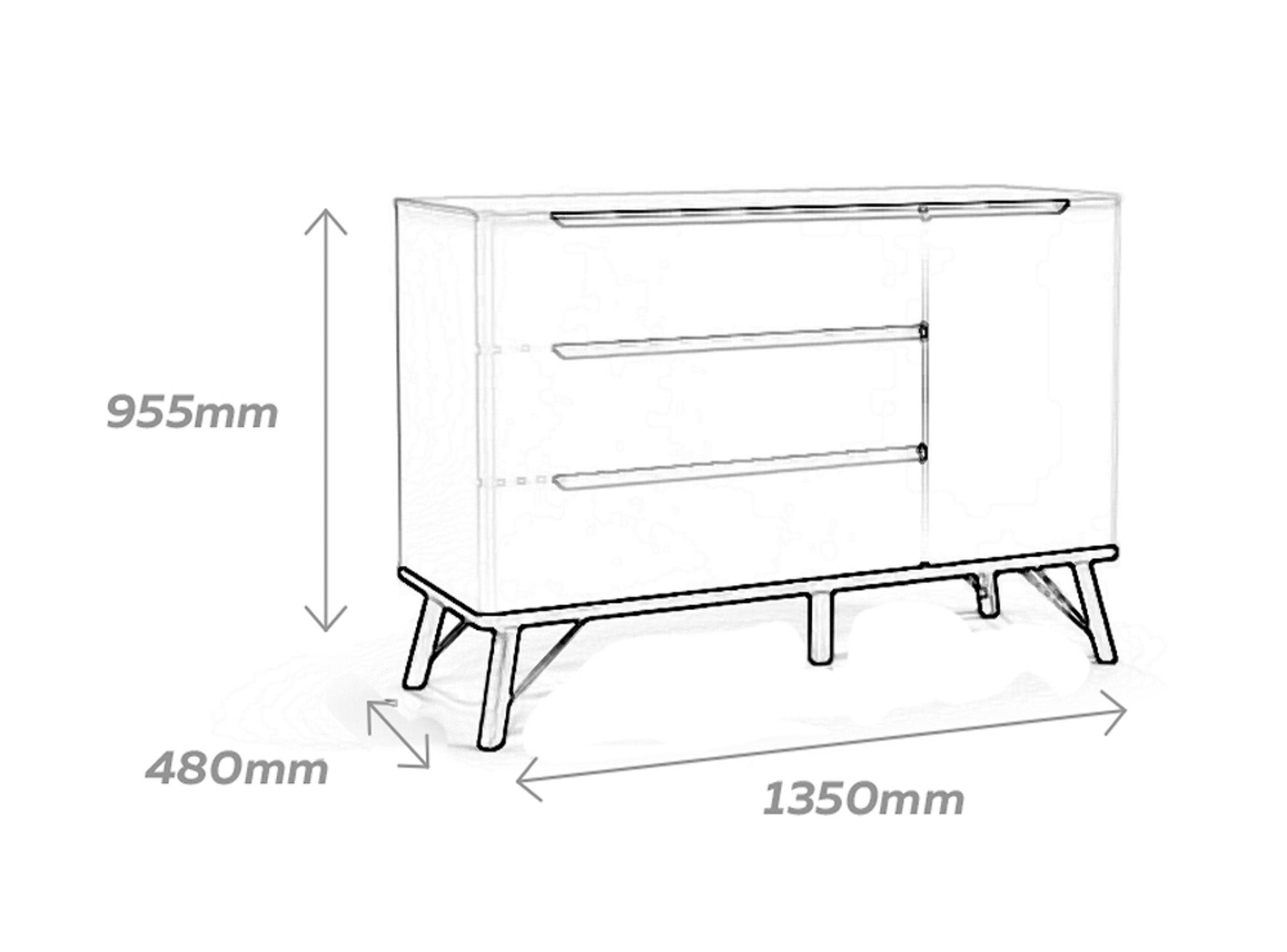 Cómoda con Puerta Albi Gris Kidco-2