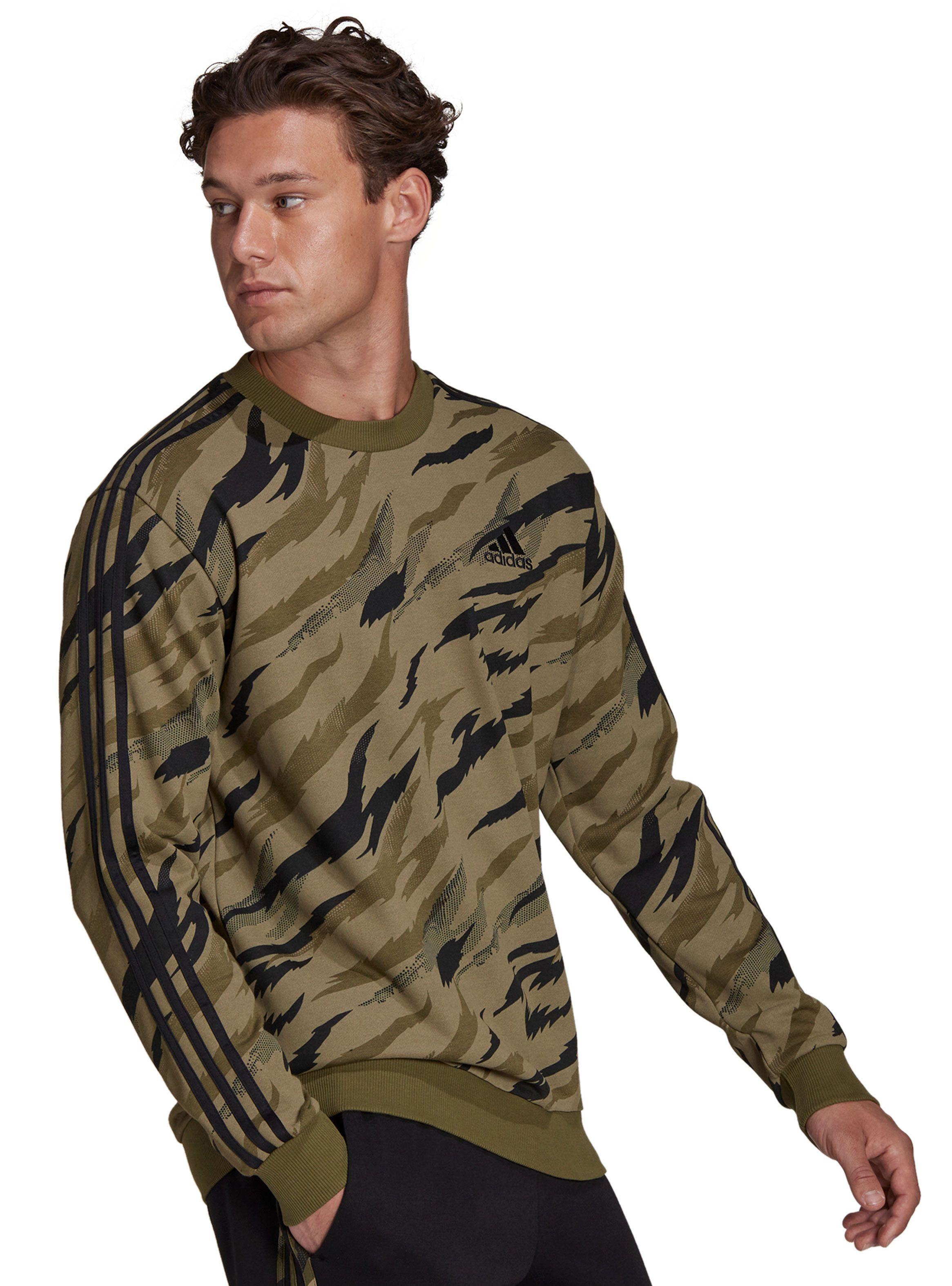 Polerón Diseño Camo Cerrado Essentials French Terry Camo-Print Hombre-2