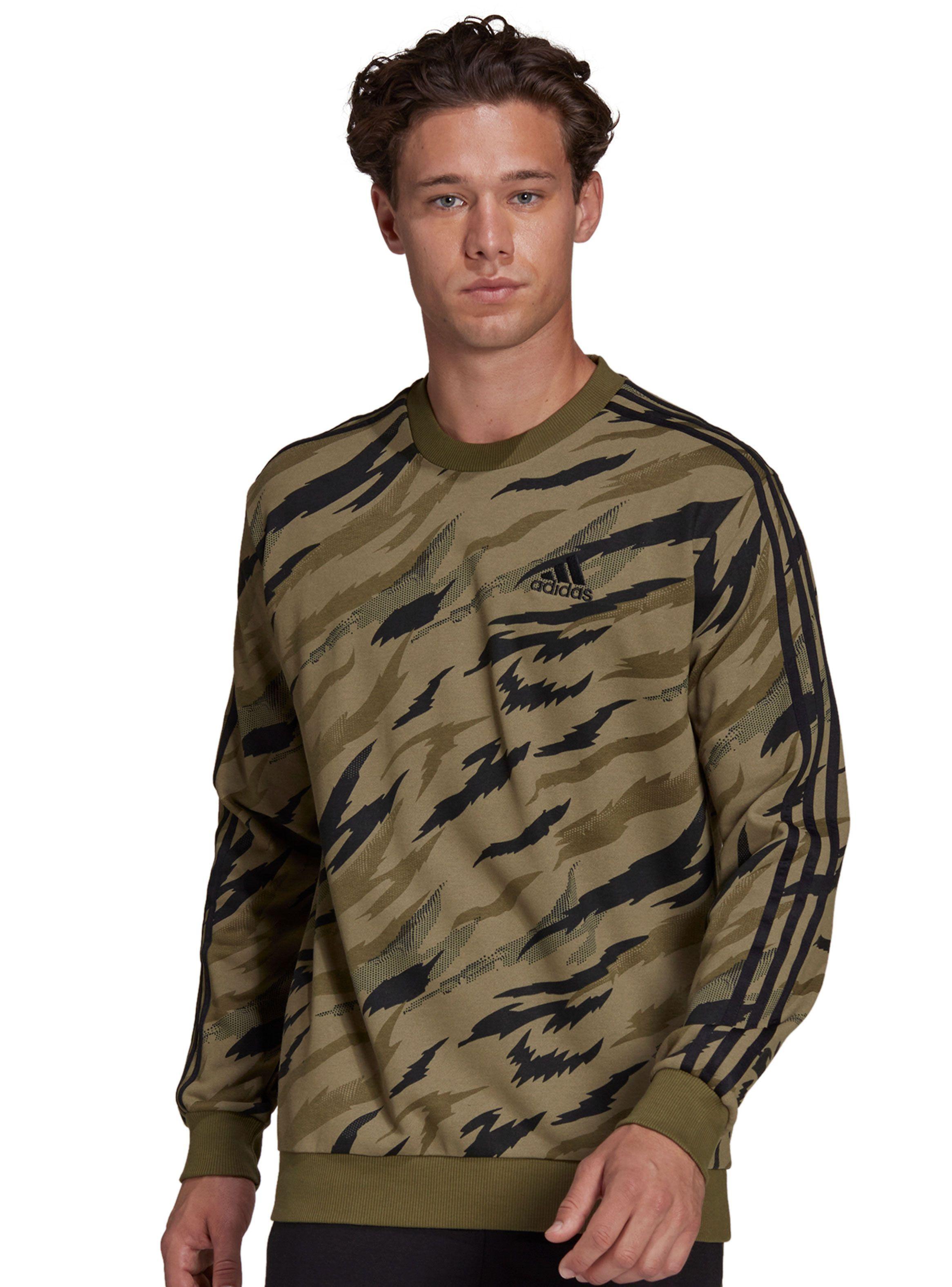 Polerón Diseño Camo Cerrado Essentials French Terry Camo-Print Hombre-0