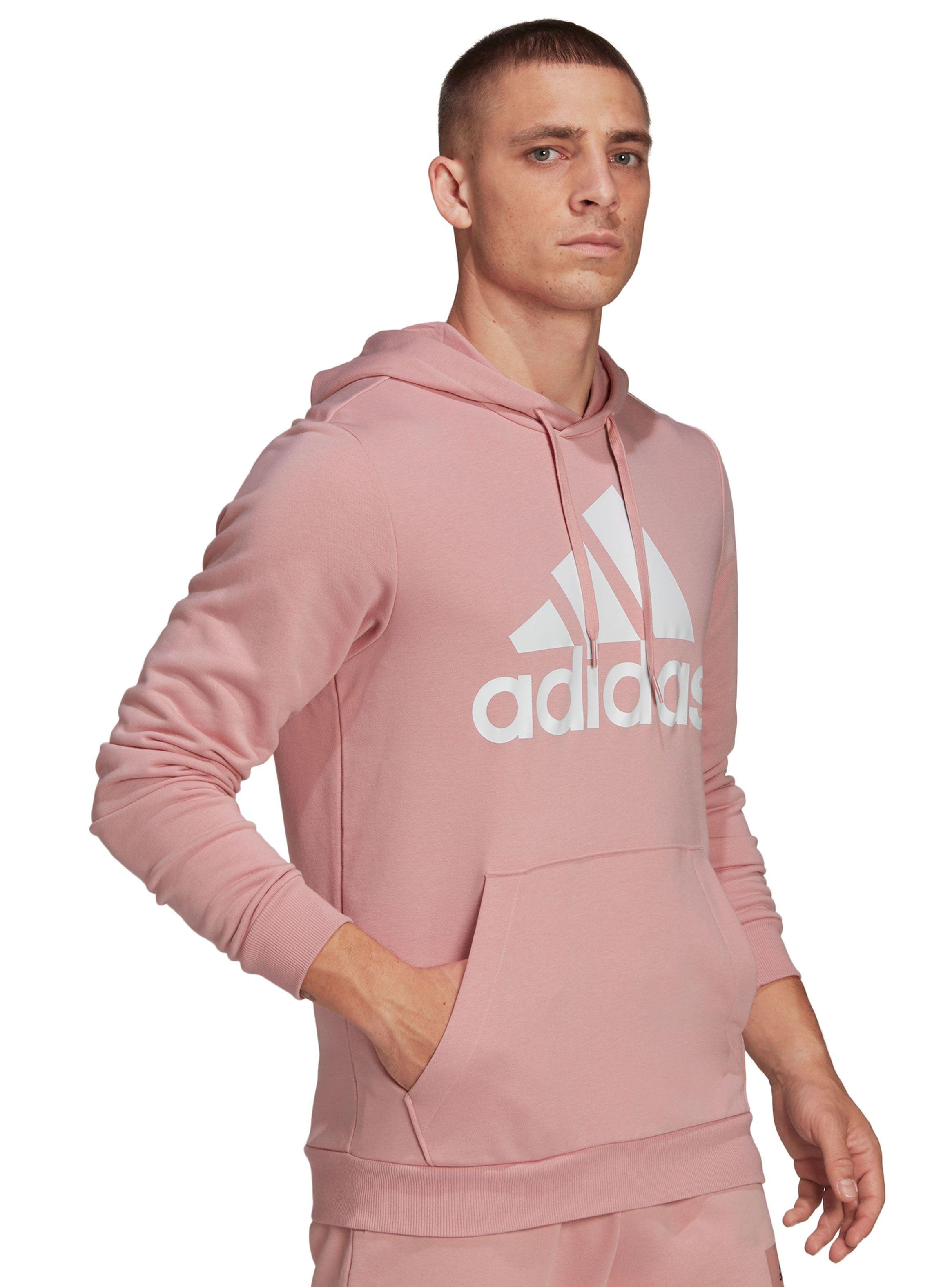 Polerón con Gorro Essentials Logo Grande Rosado Hombre-2