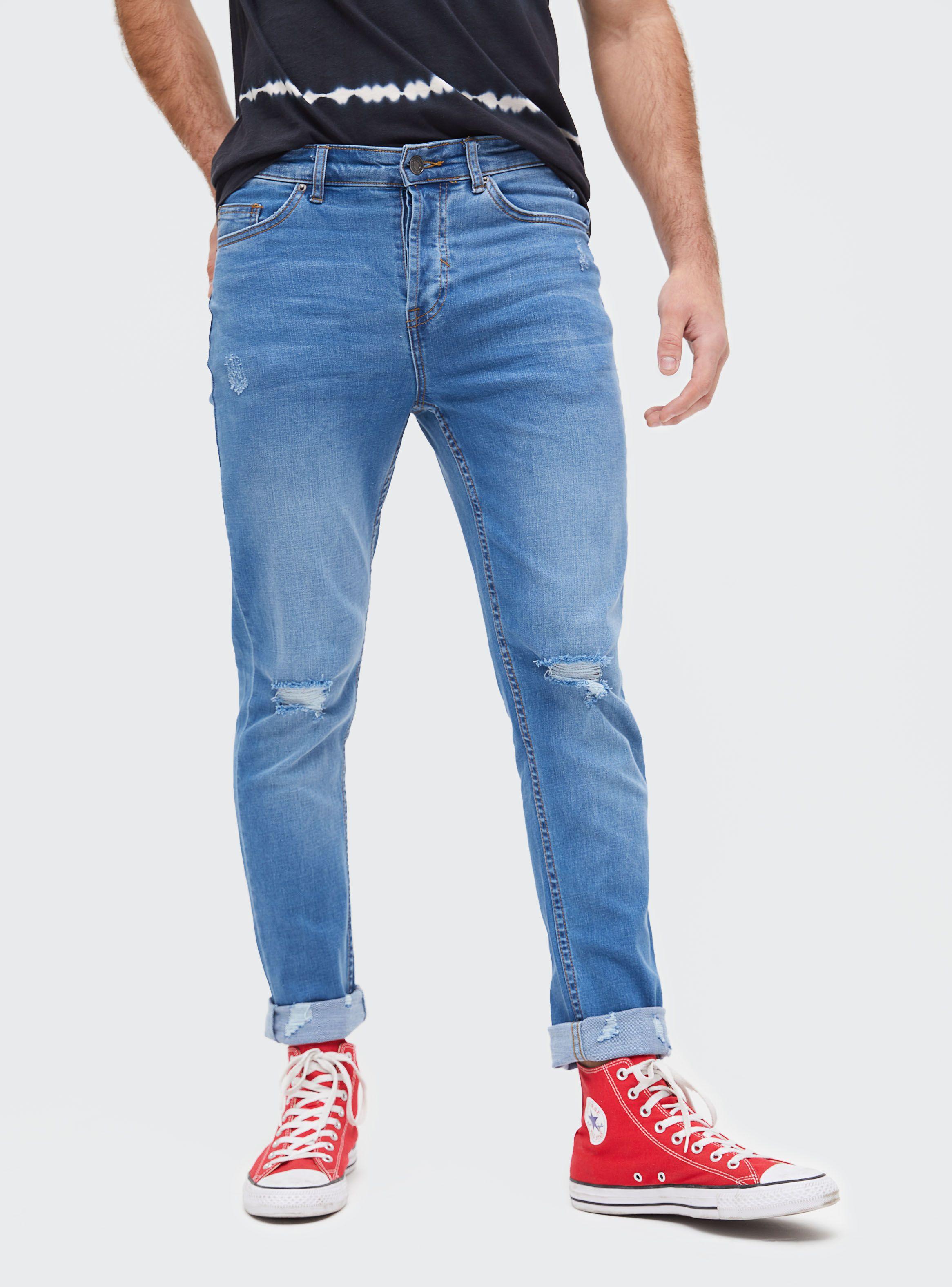 Jeans Celeste Rasgado Foster-0